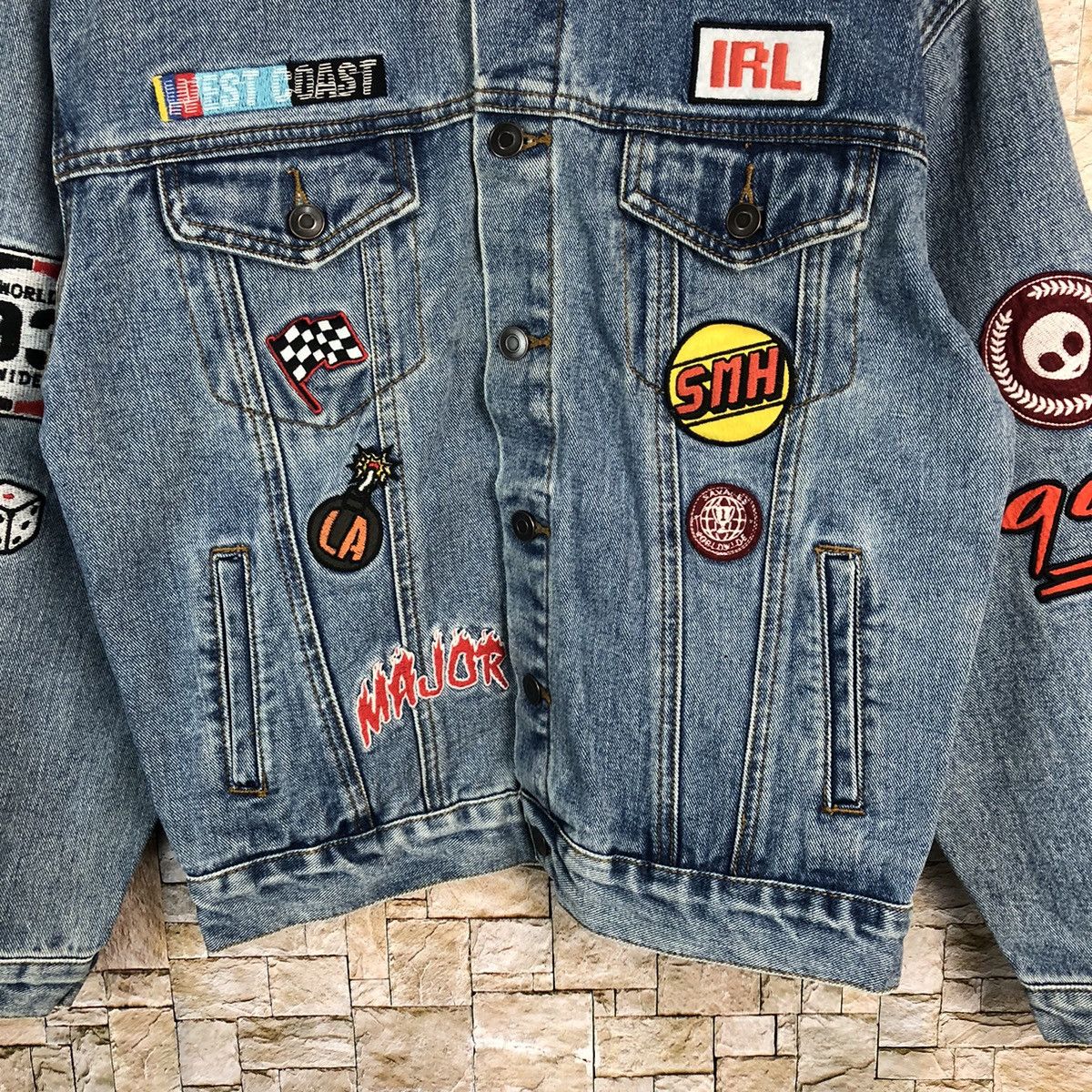 Japanese Brand Phoenix 29 Denim patch vintage jeans Jacket #A266 Size US M / EU 48-50 / 2 - 6 Thumbnail