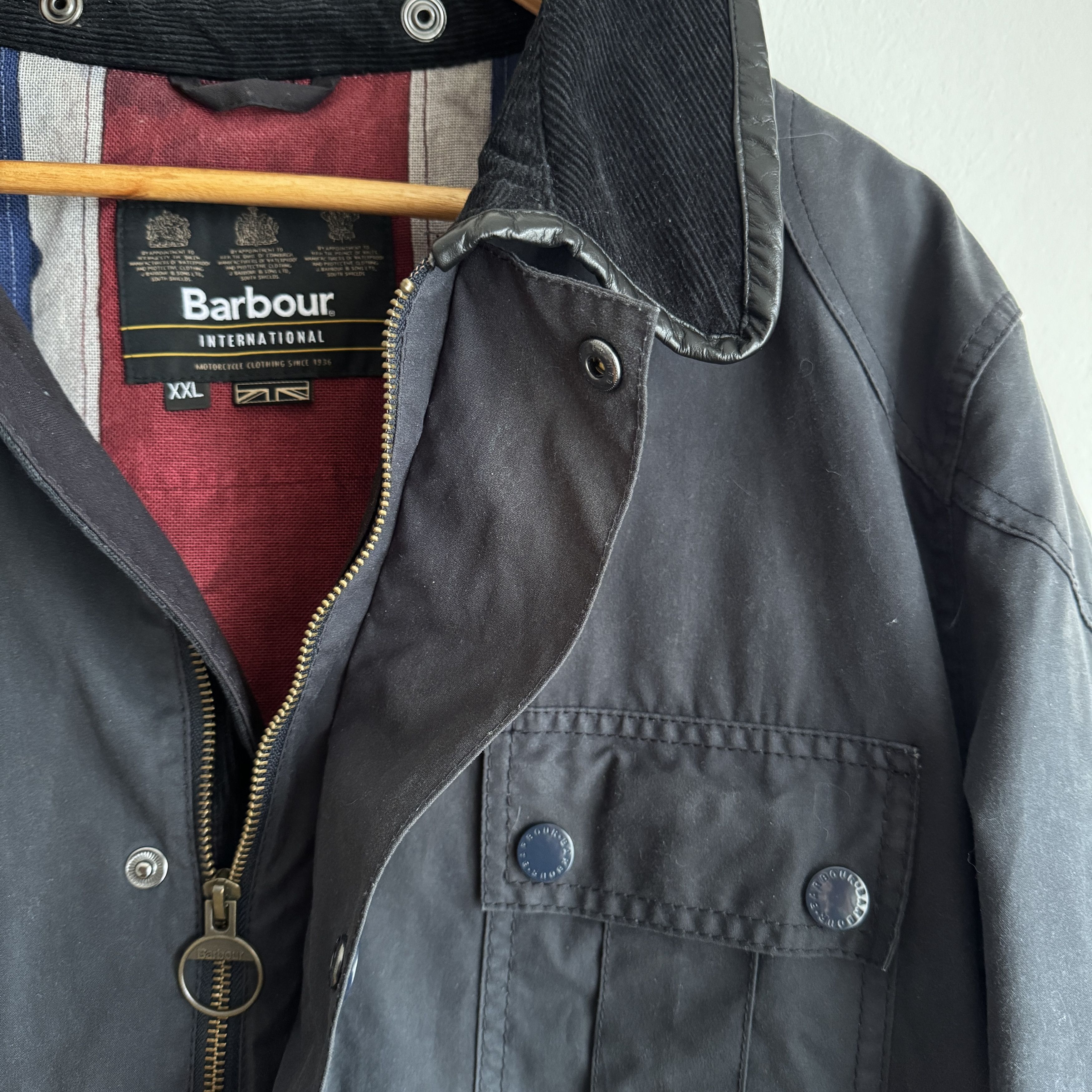 Barbour Barbour International Wax Cotton Mens Jacket XXL Size US XXL / EU 58 / 5 - 8 Thumbnail