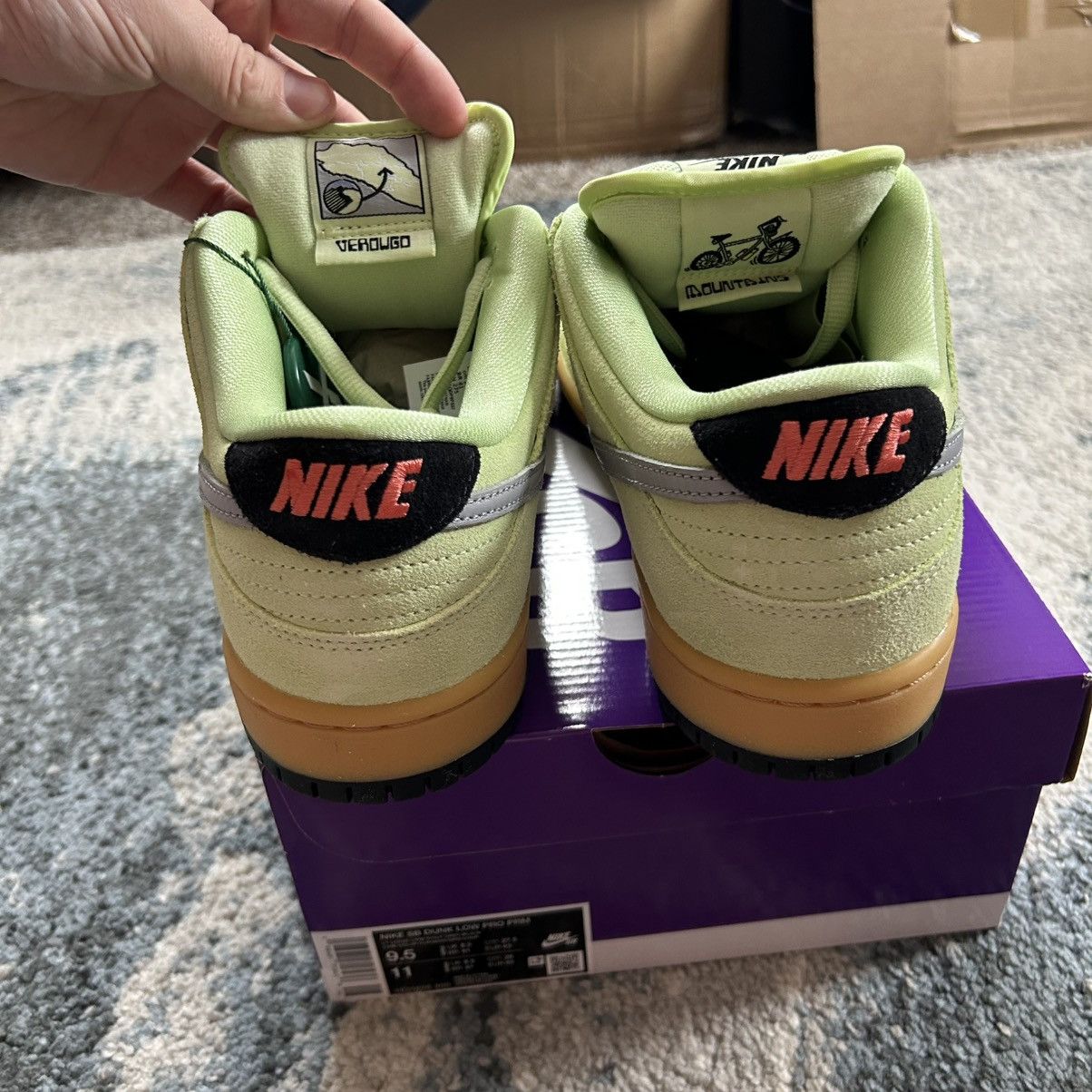Nike SB DUNK LOW PRO PREMiUM SUEDE VERDUGO MOUNTAiN LiQUiD LiME WOLF Size US 9.5 / EU 42-43 - 10 Thumbnail