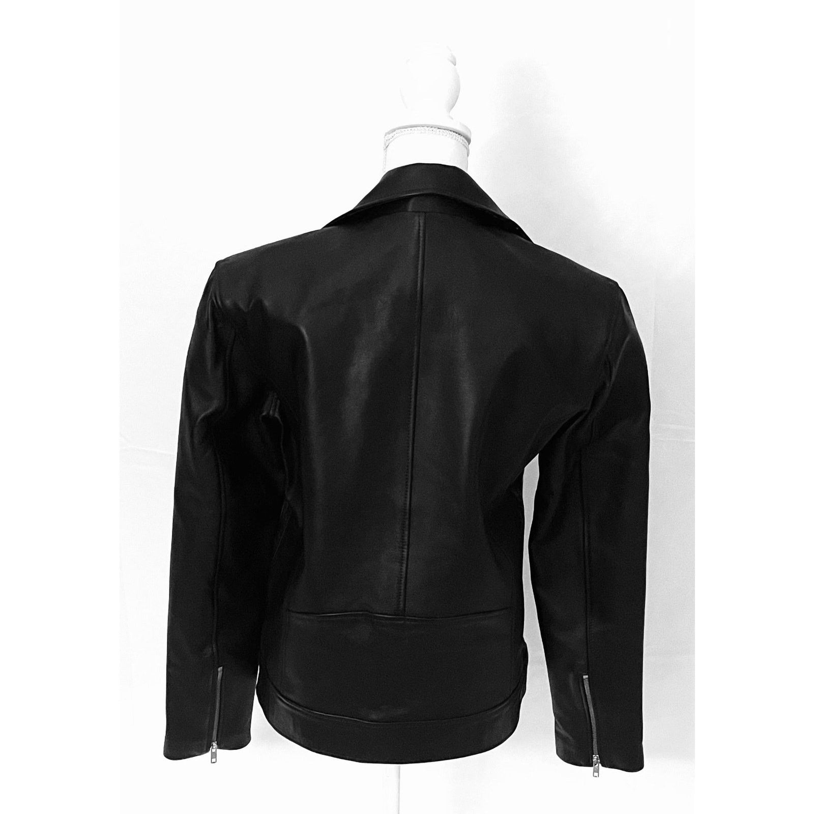 & Other Stories Marco Leather Moto Biker Jacket Size US L / EU 52-54 / 3 - 5 Thumbnail