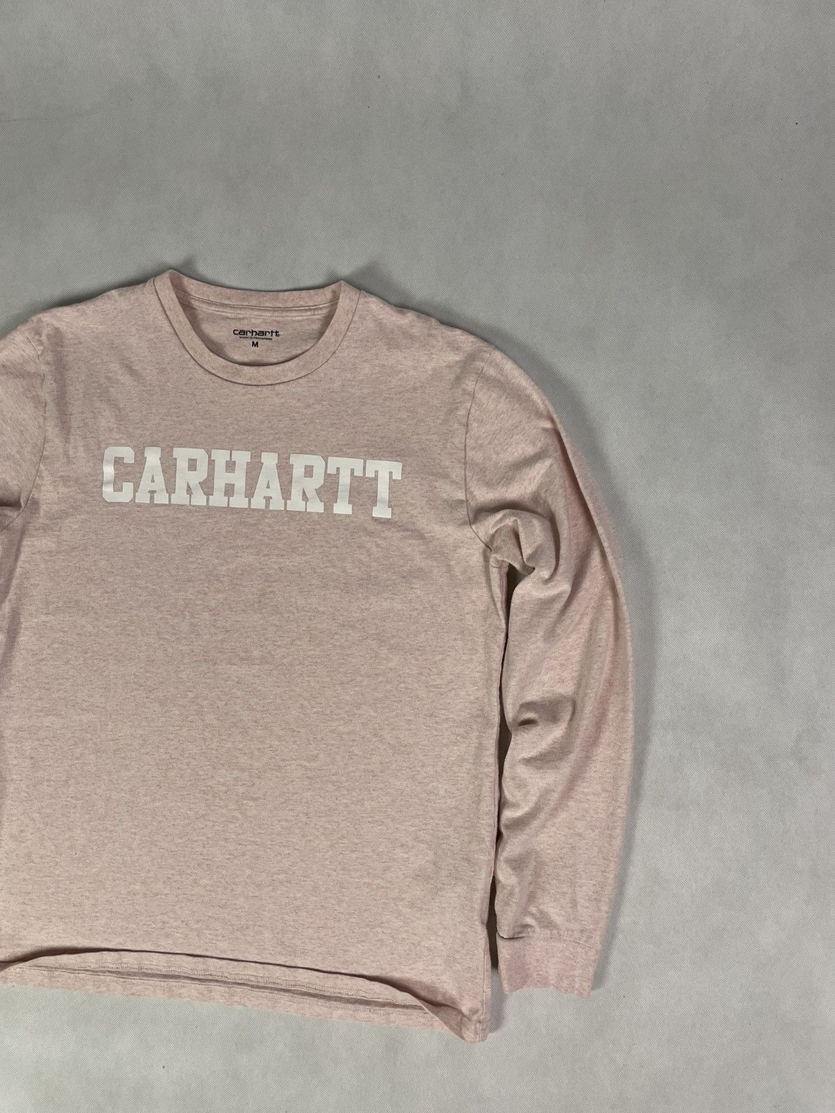 Carhartt × Vintage Carhartt Spell Out Big Logo Longsleeve Shirt Size US M / EU 48-50 / 2 - 2 Thumbnail
