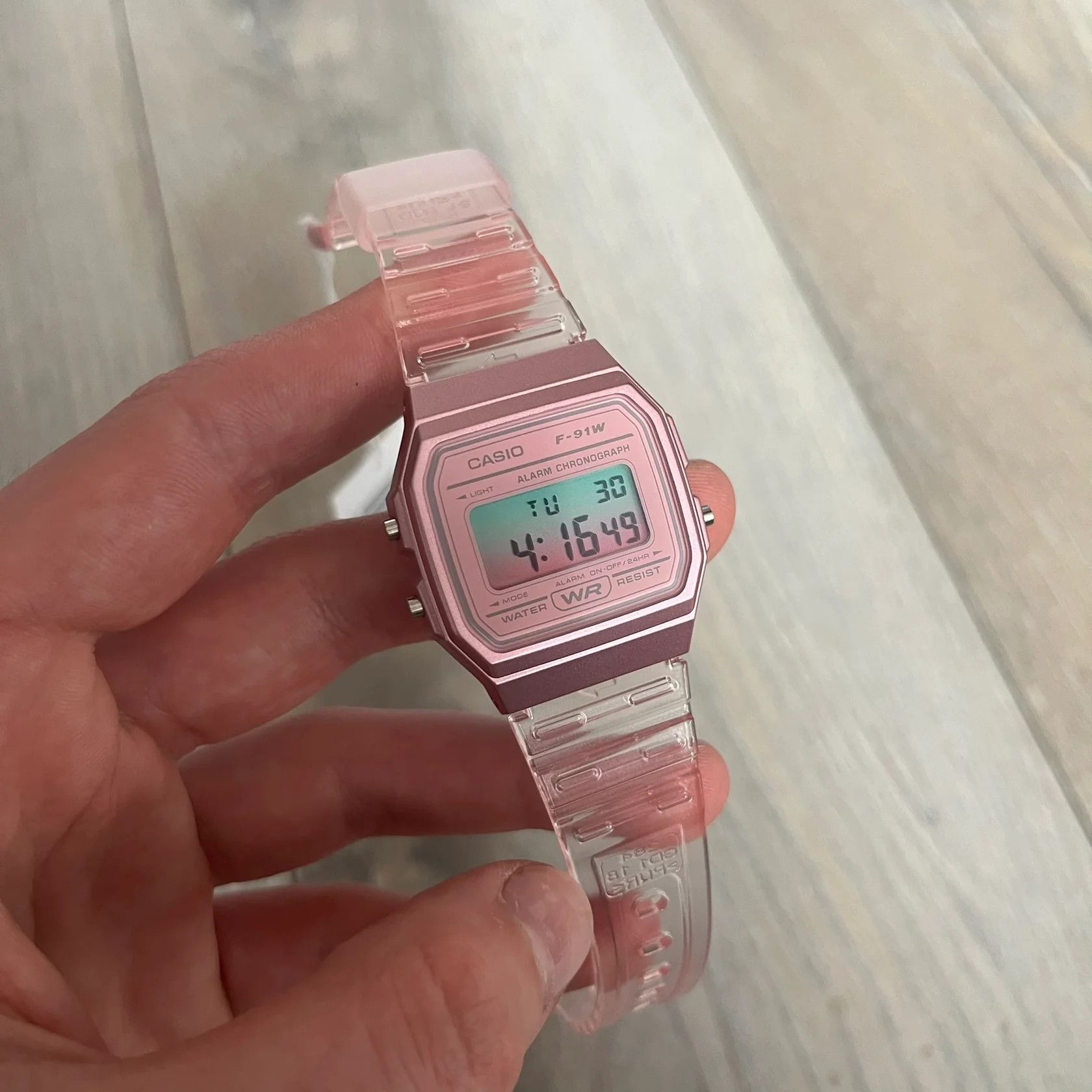 Casio Casio F-91W "Bubble Gum" Pink Digital Watch Size ONE SIZE - 2 Thumbnail