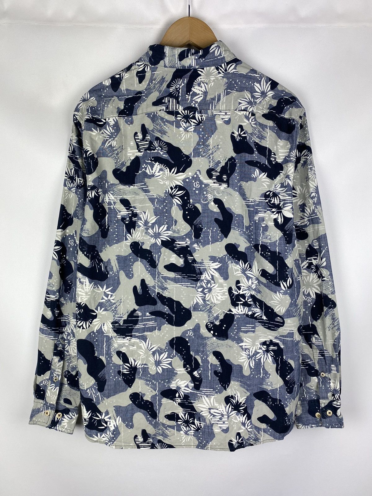 DENHAM Denham men’s long sleeve patterned button up shirt Size US XL / EU 56 / 4 - 12 Thumbnail