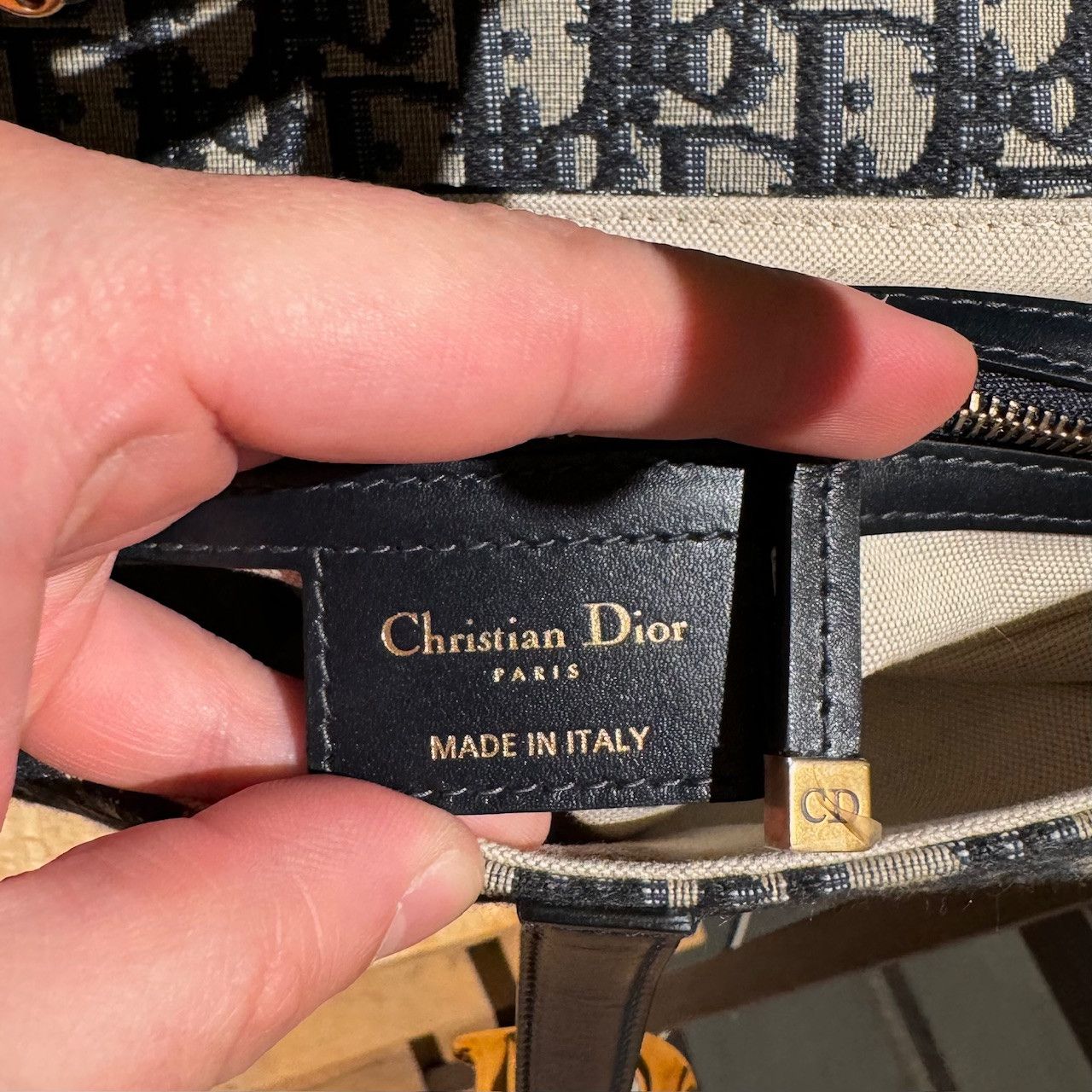 Dior Dior 2018 Blue Oblique Saddle Bag w/ Studded Strap Size ONE SIZE - 10 Thumbnail