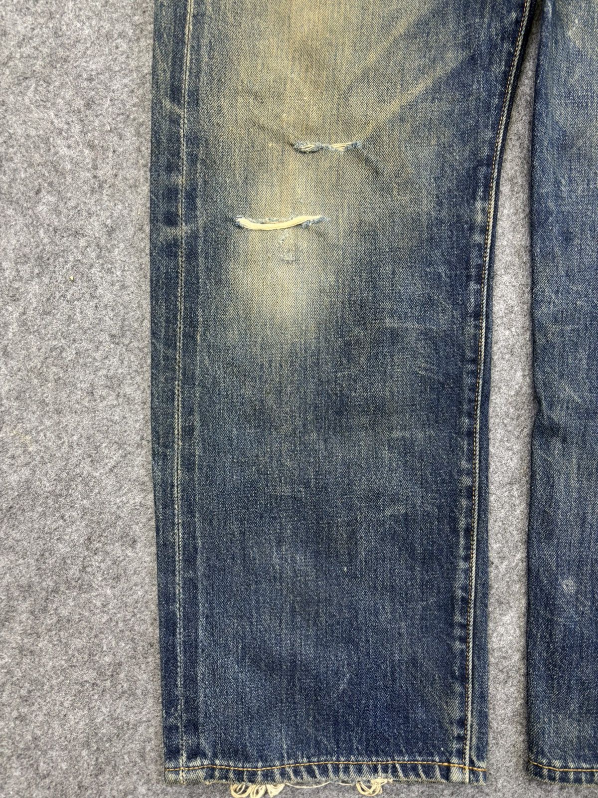 Levi's 💥Thrashed💥Vintage 90s Levis Big E 501XX Denim Selvedge F929 Size US 28 / EU 44 - 6 Thumbnail