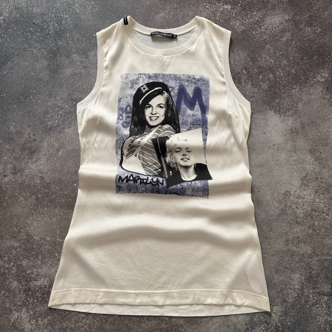 D&G Dolce & Gabbana x Marilyn Monroe Silk Tank Top