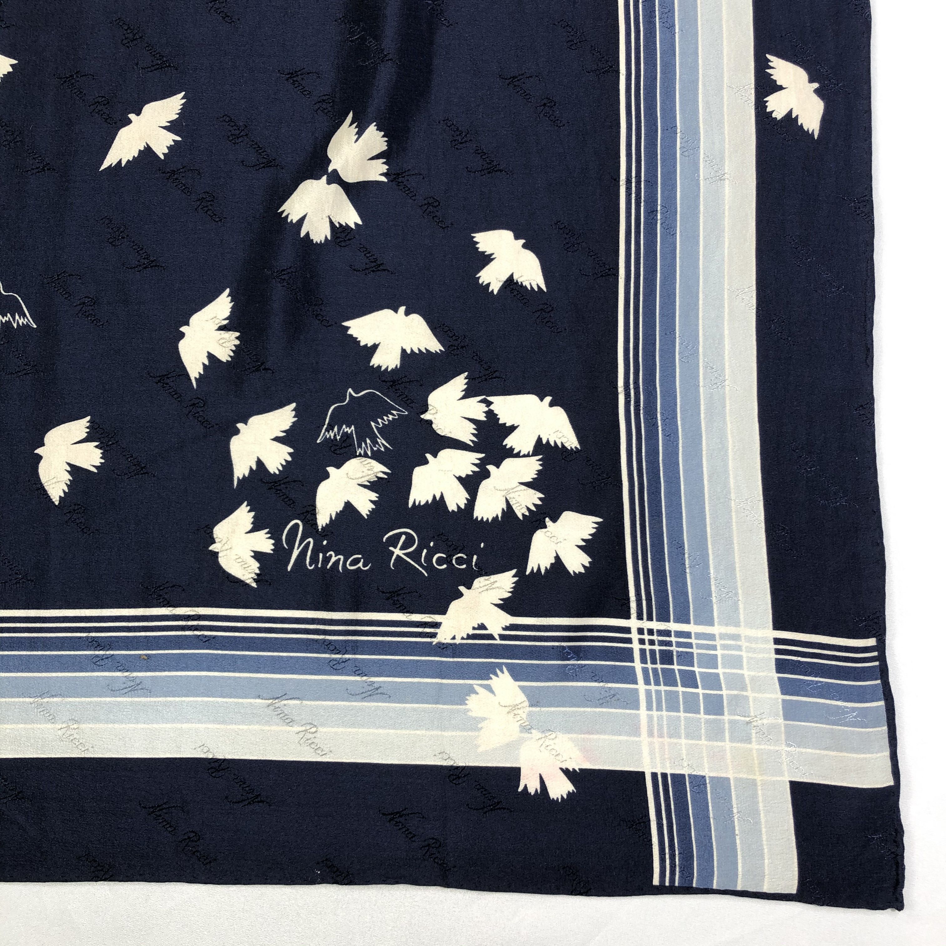 Nina Ricci × Vintage Vintage Nina Ricci Silk Scarf Size ONE SIZE - 3 Thumbnail