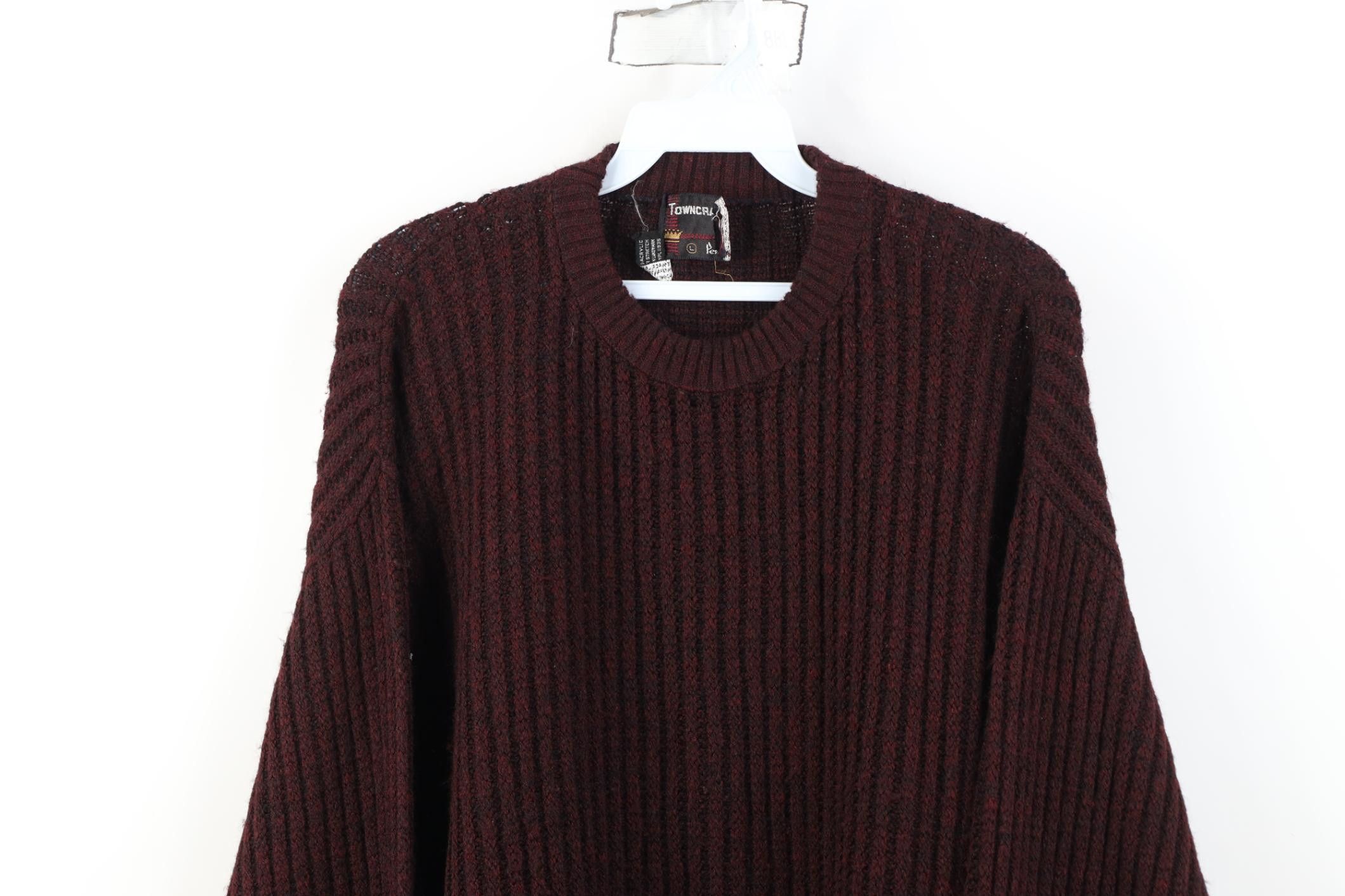 Vintage Vintage 60s 70s Penneys Ribbed Knit Crewneck Sweater USA Size US L / EU 52-54 / 3 - 2 Thumbnail