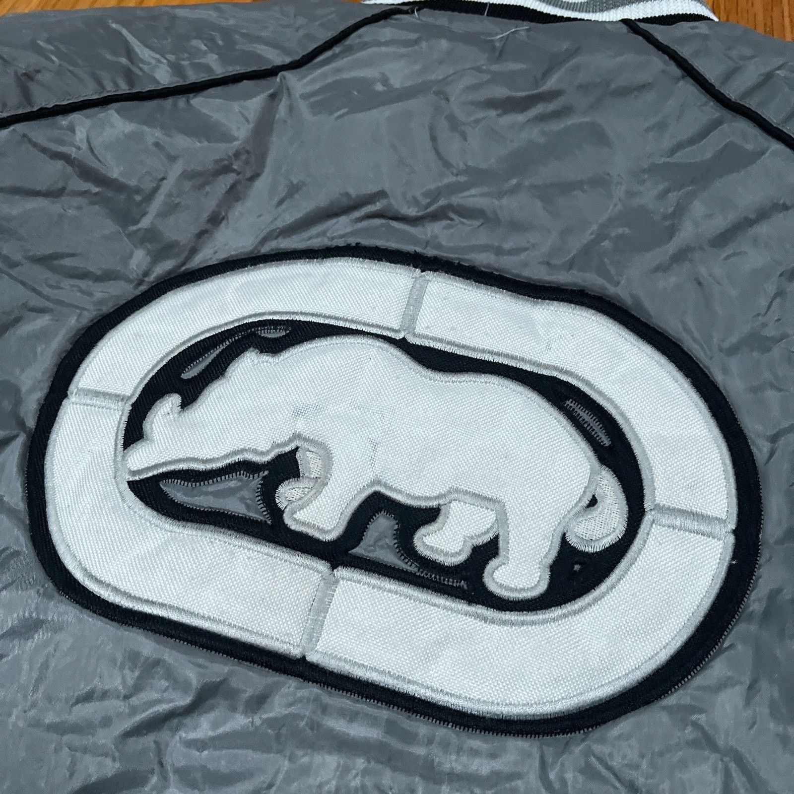 Ecko Unltd. VTG Ecko Unltd Rhino Jacket Grey Sz Large USA 90s Y2K FLAWS Size US L / EU 52-54 / 3 - 7 Thumbnail