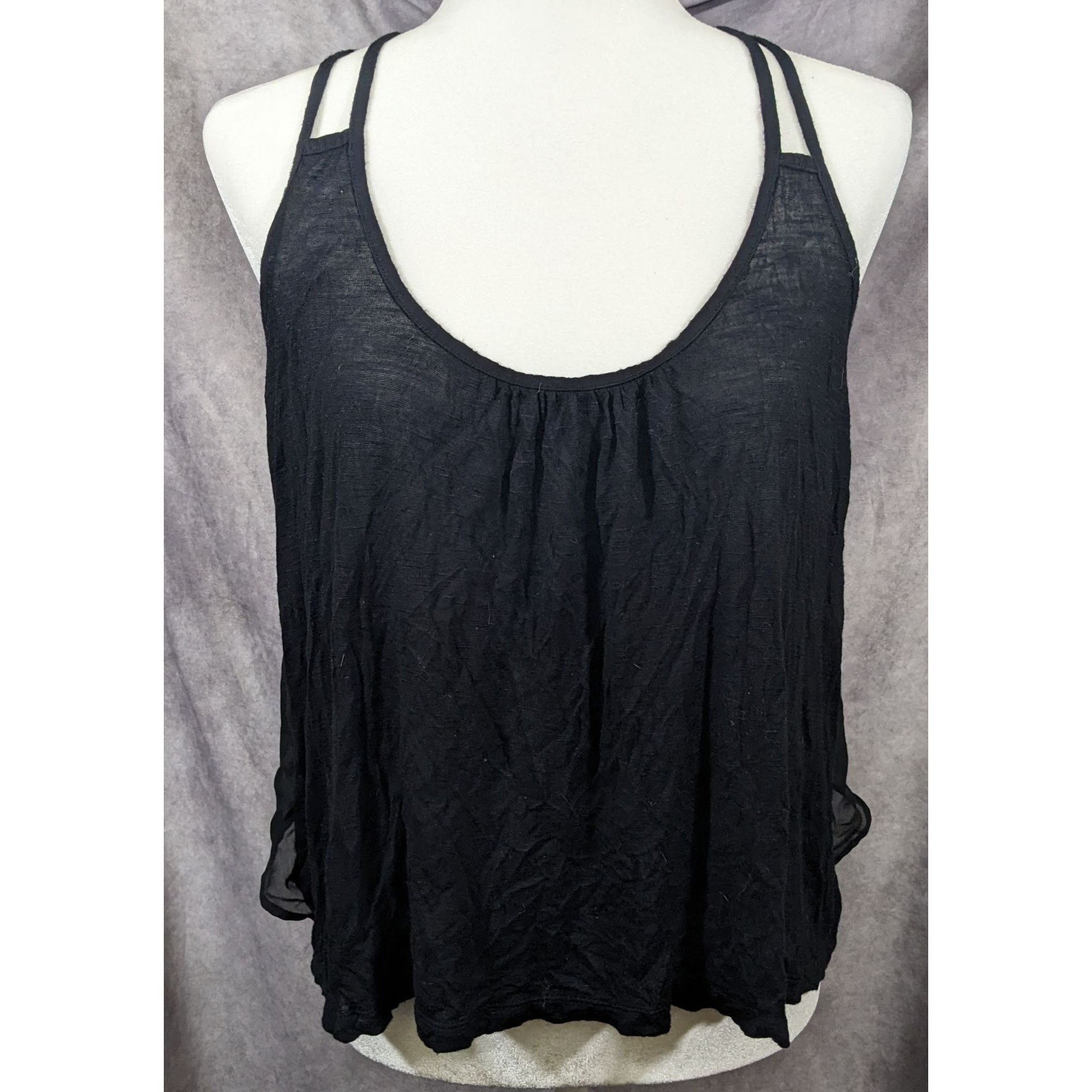 Other Black Retro Slouchy Strappy Top by Candies Size S / US 4 / IT 40 - 4 Thumbnail