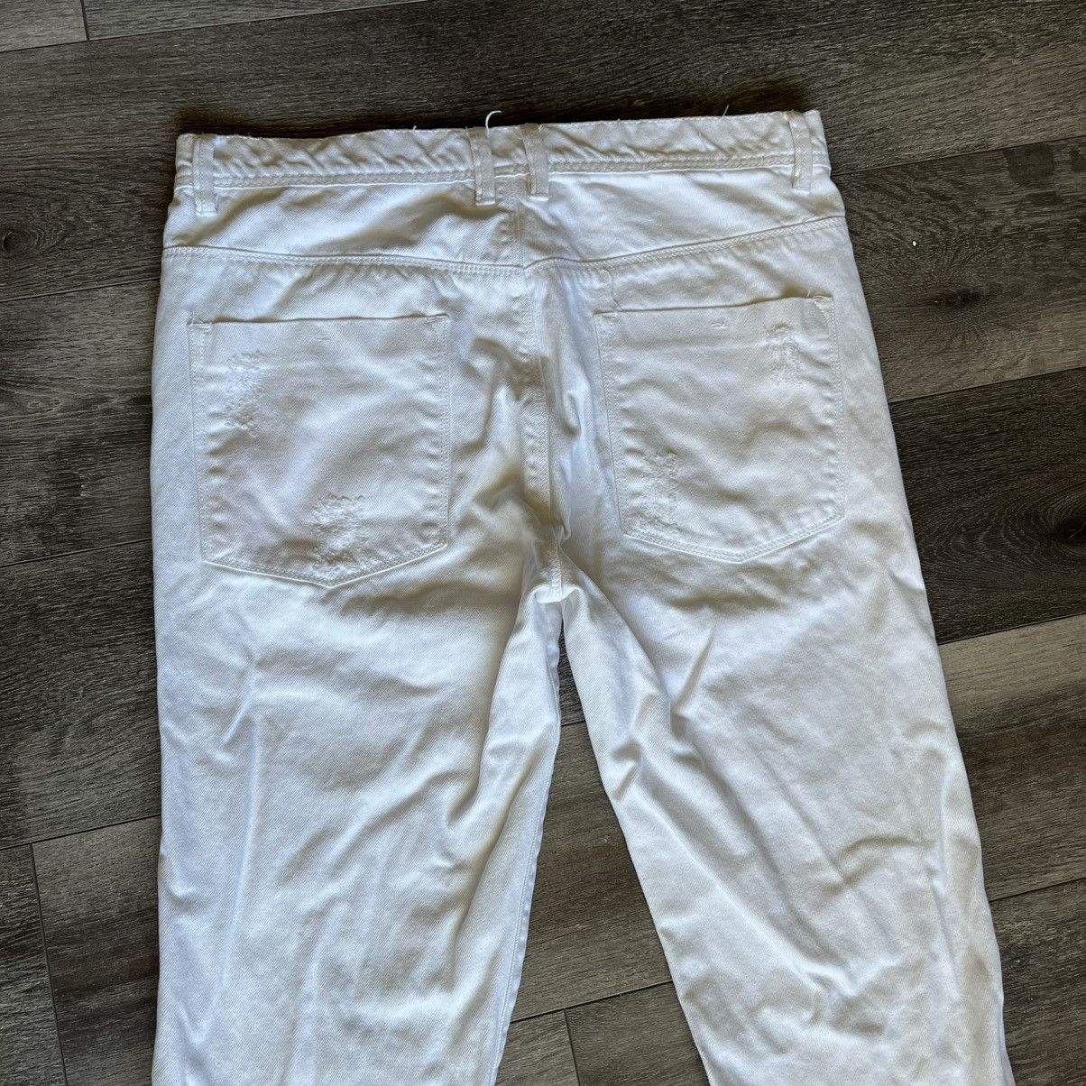 Stampd Stampd White Distressed Slim Fit Skinny Denim Jeans 34x34 Size US 34 / EU 50 - 3 Thumbnail