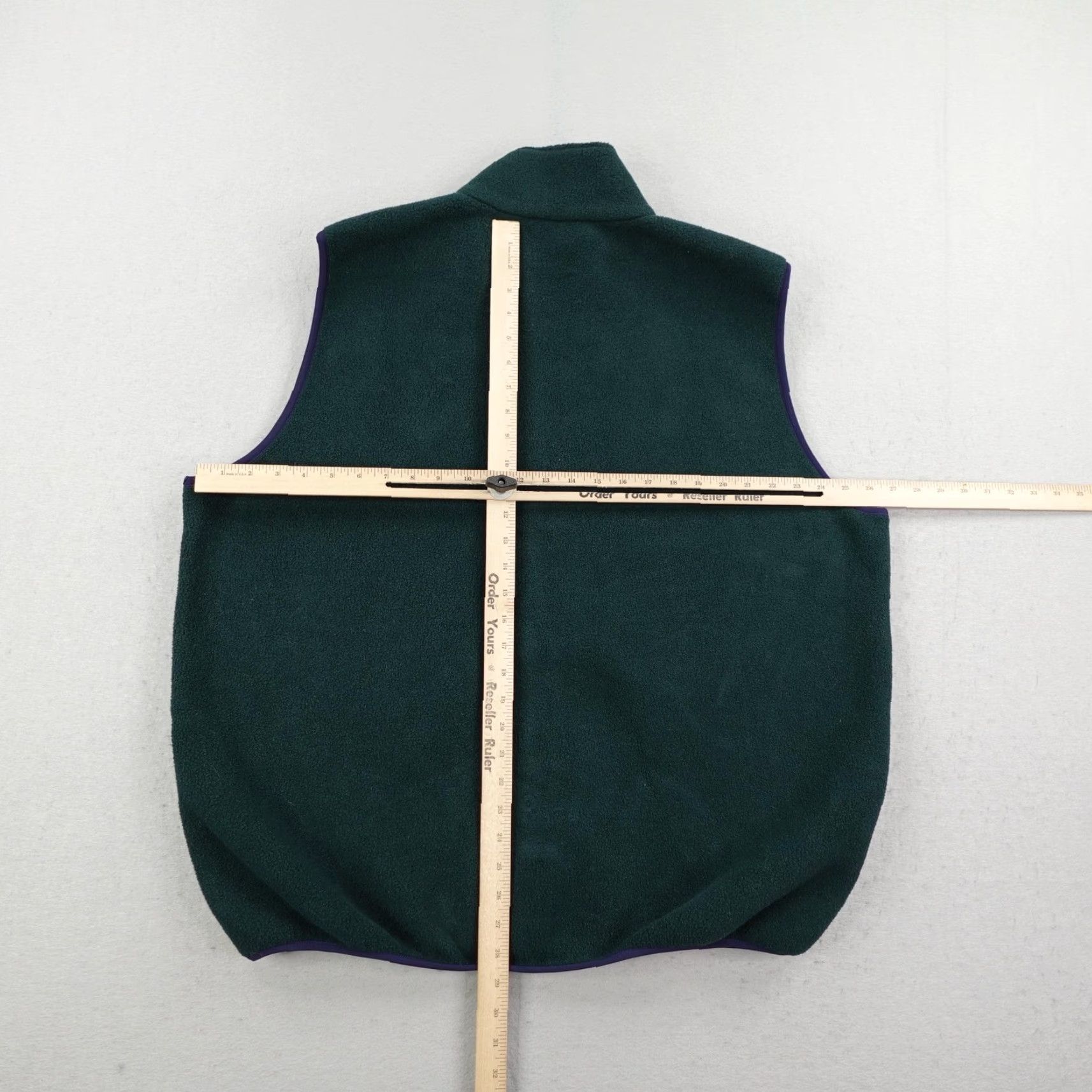 Vintage VINTAGE L.L.Bean Vest Mens XL Forest Green Fleece Full Zip Up Utility Outdoors Windbreaker Casual Chest Zip Mens Size US XL / EU 56 / 4 - 4 Thumbnail