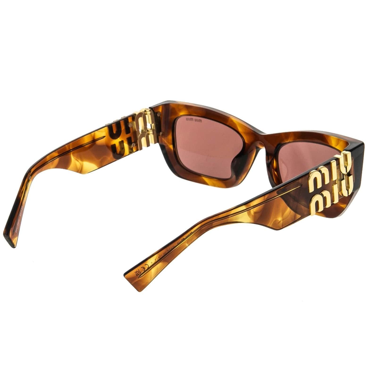 Miu Miu MIU MIU GLIMPSE LOGO MU09WS Brown Violet Logo Geometric 09W Size ONE SIZE - 5 Thumbnail