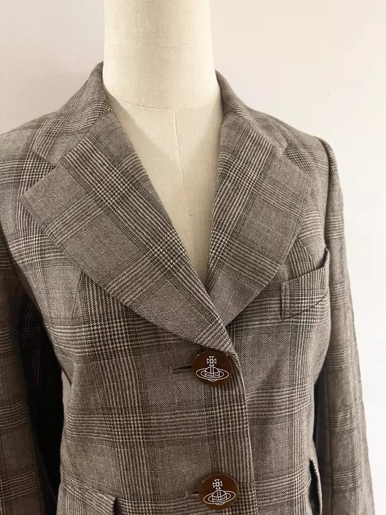 Vivienne Westwood Vivienne Westwood Size2 Brown checkered classic British sty Size M / US 6-8 / IT 42-44 - 5 Thumbnail