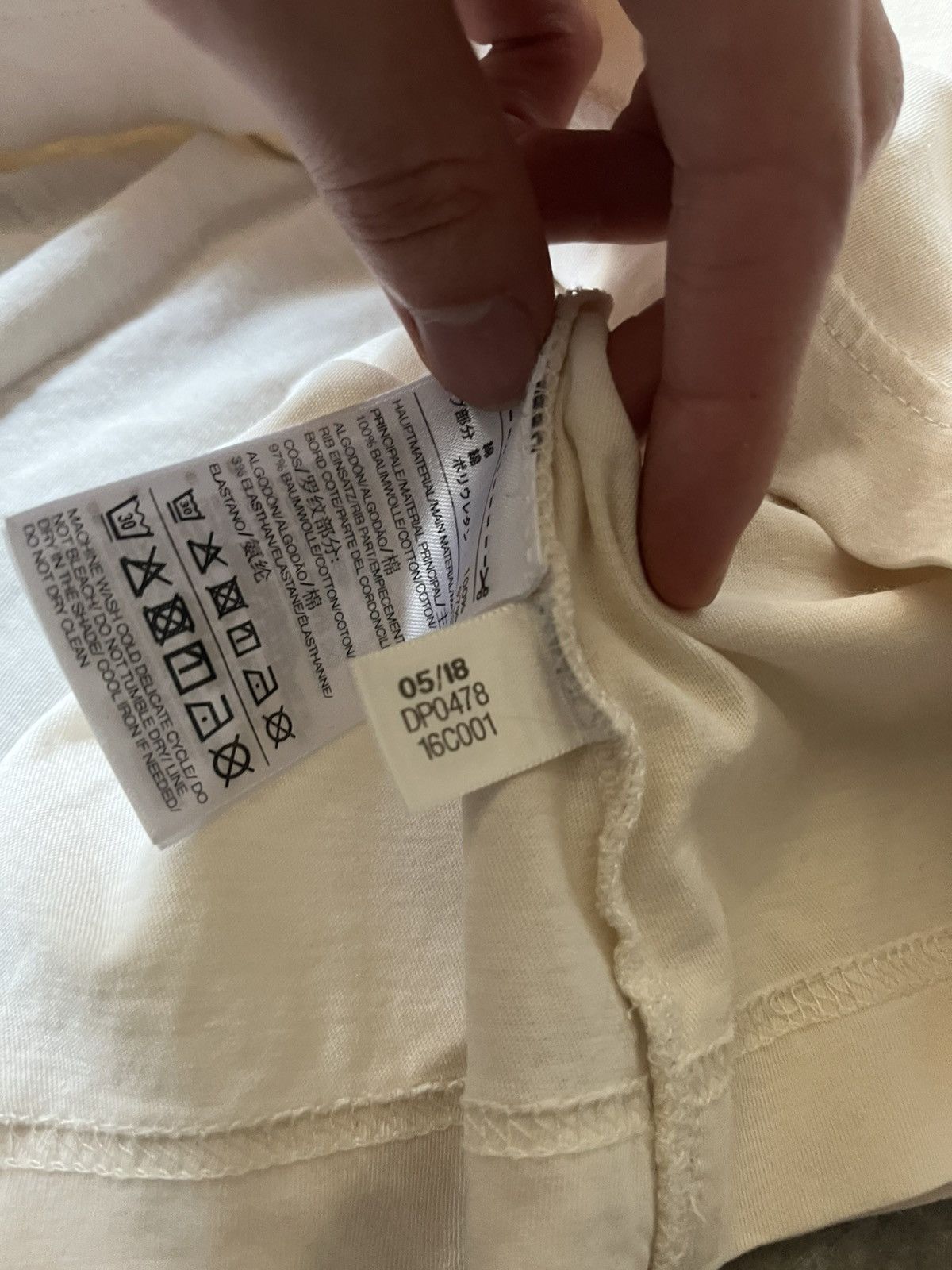 Adidas × Y-3 × Yohji Yamamoto Y-3 Yohji Yamamoto Adidas embroidered logo T-shirt beige Size US M / EU 48-50 / 2 - 11 Thumbnail