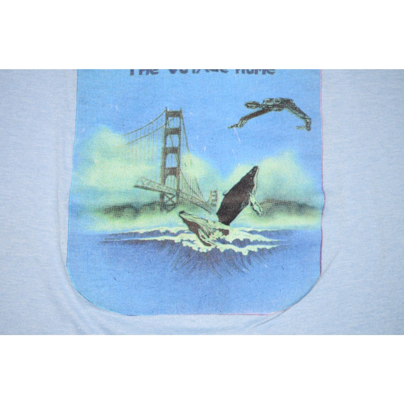 Vintage VINTAGE STAR TREK IV THE VOYAGE HOME SPOCK CREW T-SHIRT LARGE BLUE 80s MENS Size US L / EU 52-54 / 3 - 4 Thumbnail