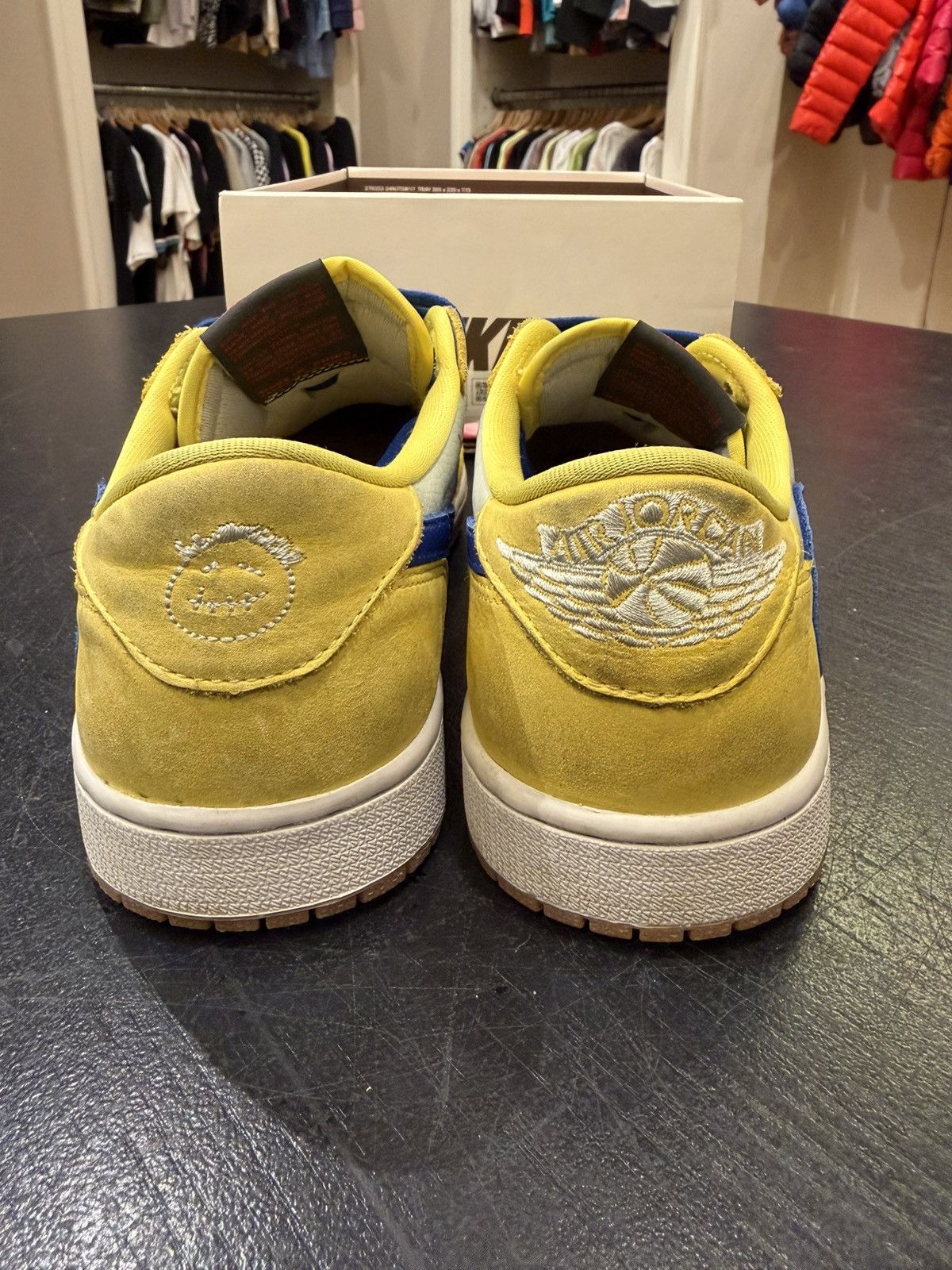 Jordan Brand Jordan 1 Retro Low ‘Travis Scott Canary’ Size US 8.5 / EU 41-42 - 3 Thumbnail