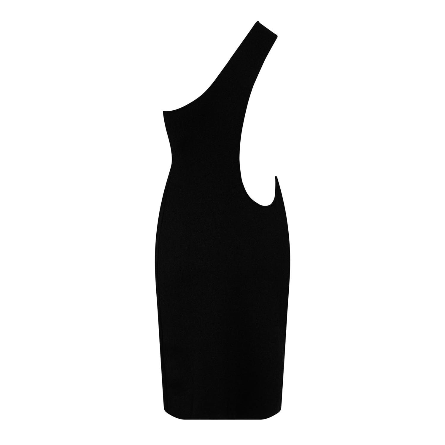 Bottega Veneta Bottega Veneta One Shoulder Knee Length Bodycon Dress Size M / US 6-8 / IT 42-44 - 2 Thumbnail