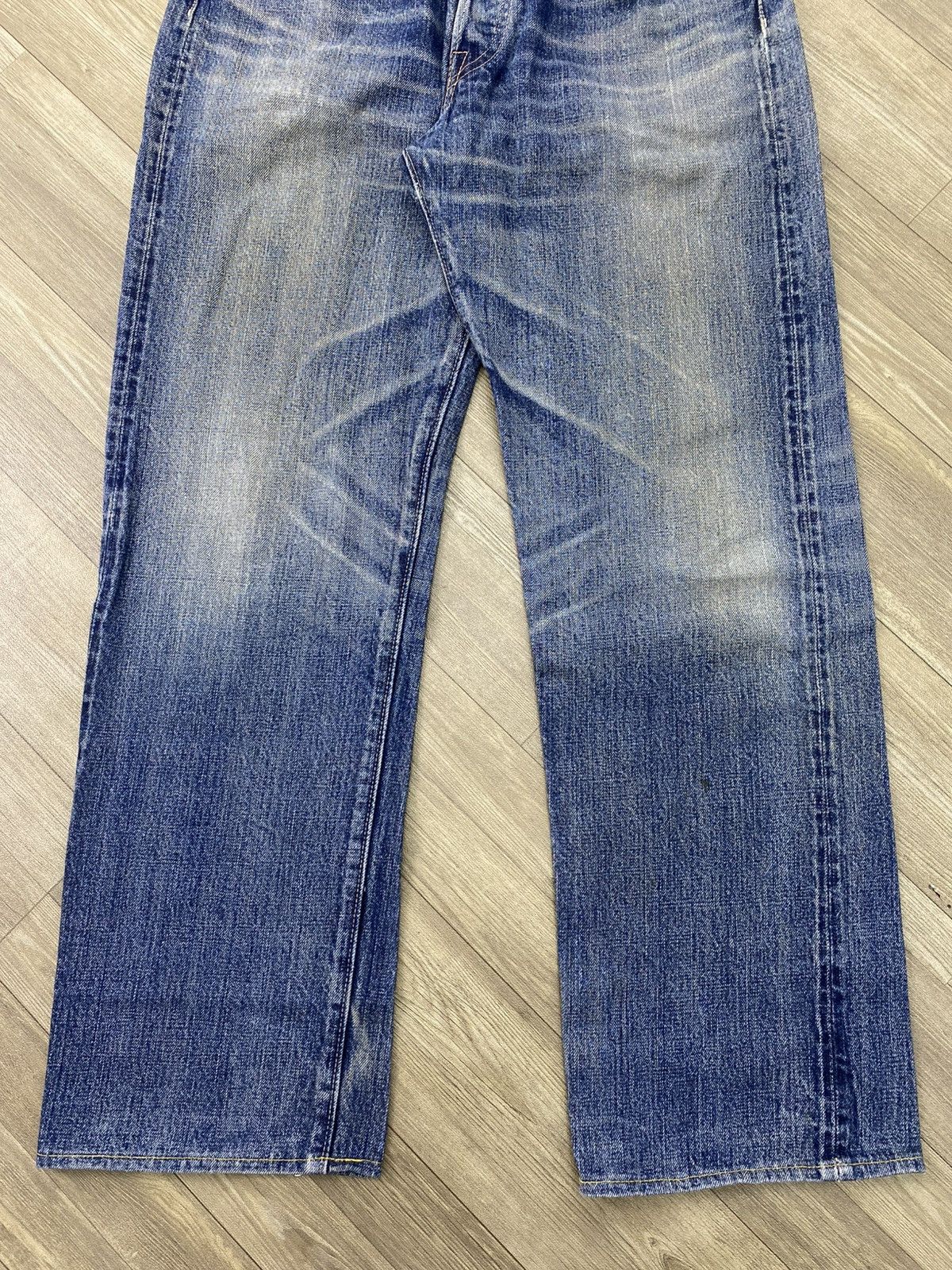 Sugar Cane 🇯🇵Vintage Sugar Cane Japan Distressed Faded Selvedge Jeans Size US 30 / EU 46 - 4 Thumbnail