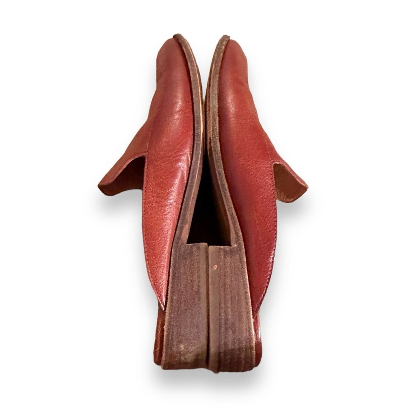 Madewell Madewell The Frances Leather Loafer Slip On Mules in Brown Size US 7.5 / IT 37.5 - 5 Thumbnail