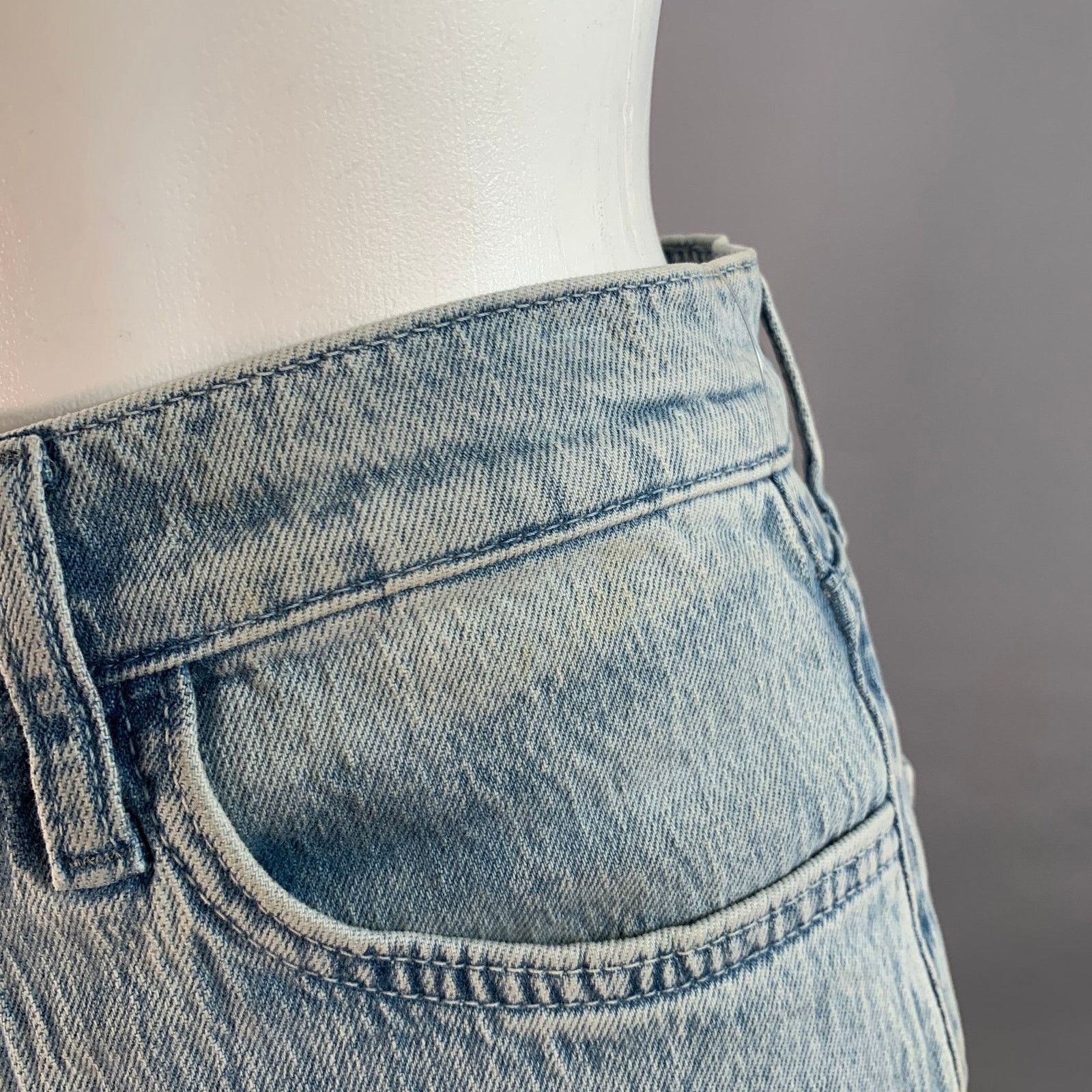 Other TRIARCHY Size 26 Blue Cotton Blend Washed Zip Fly Jeans Size 26" / US 2 / IT 38 - 5 Thumbnail