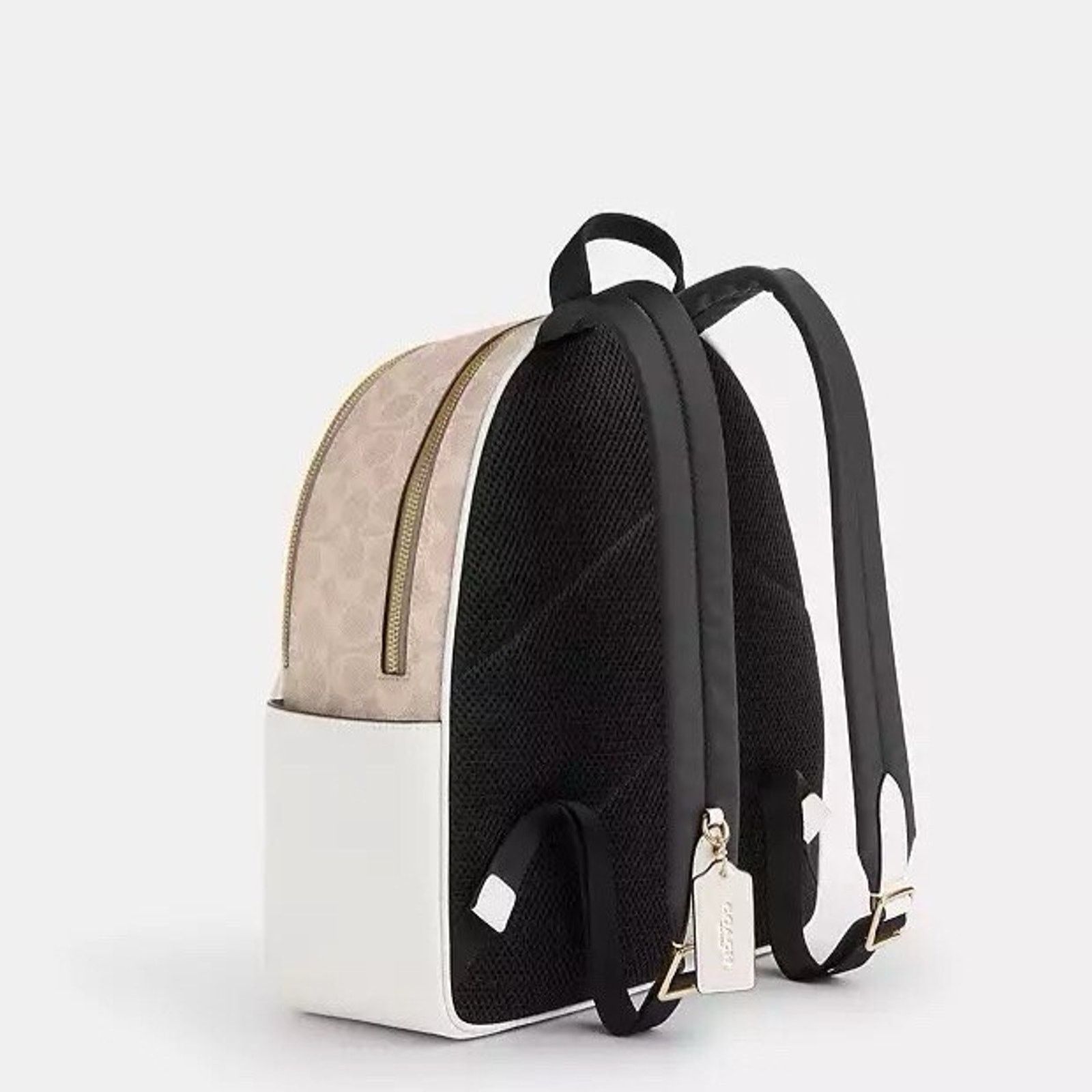 Coach NWT Coach Court Backpack CZ176 Gold/Sand/Chalk Size ONE SIZE - 4 Thumbnail