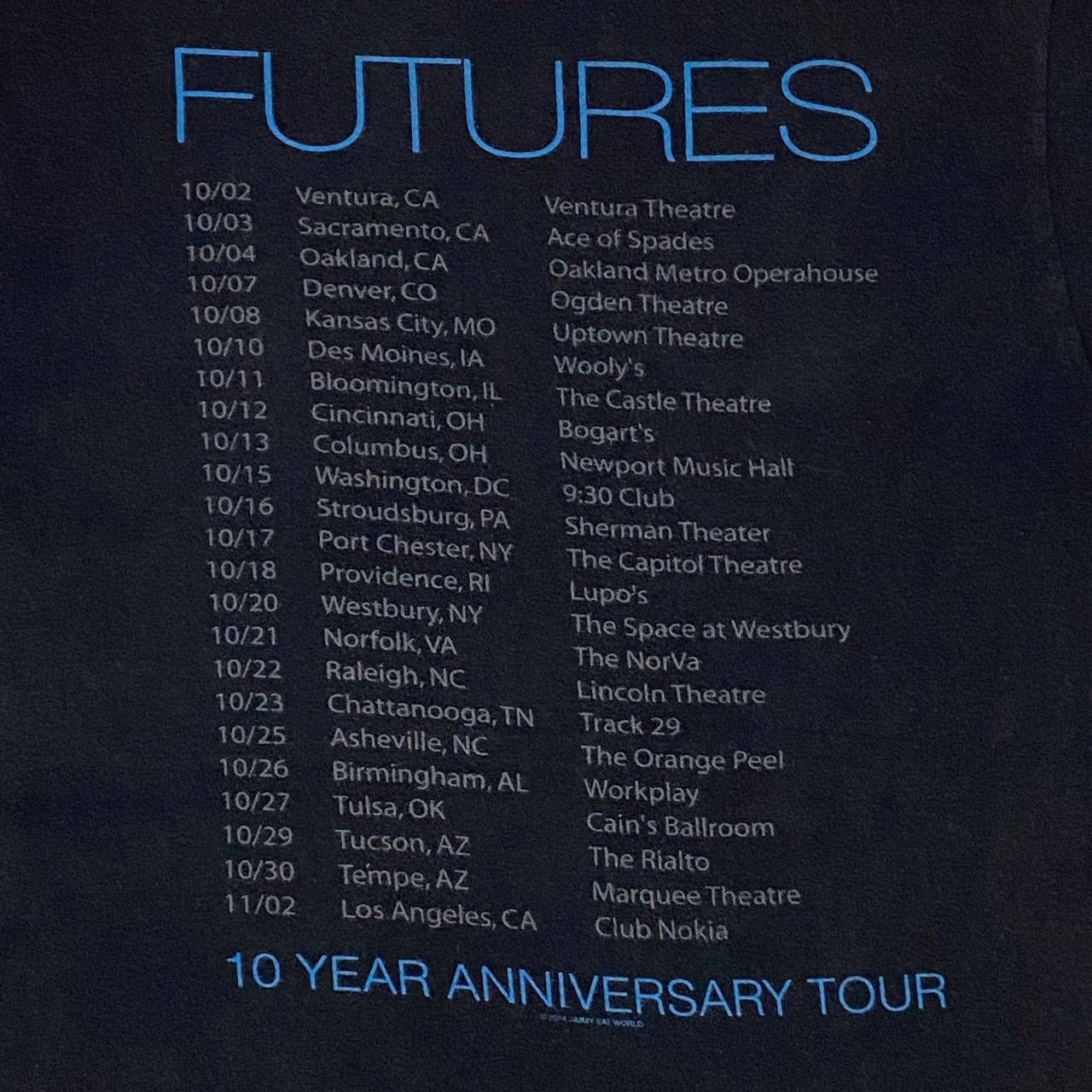 Band Tees Emo rock band jimmy eat world futures tour Size US M / EU 48-50 / 2 - 7 Thumbnail