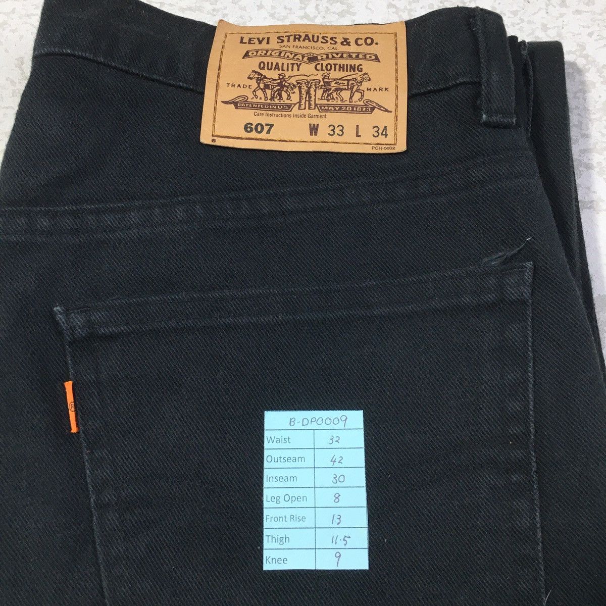 Levi's × Vintage Vintage 90s Levis 607 Orange Tab bdp0009 Size US 32 / EU 48 - 7 Thumbnail