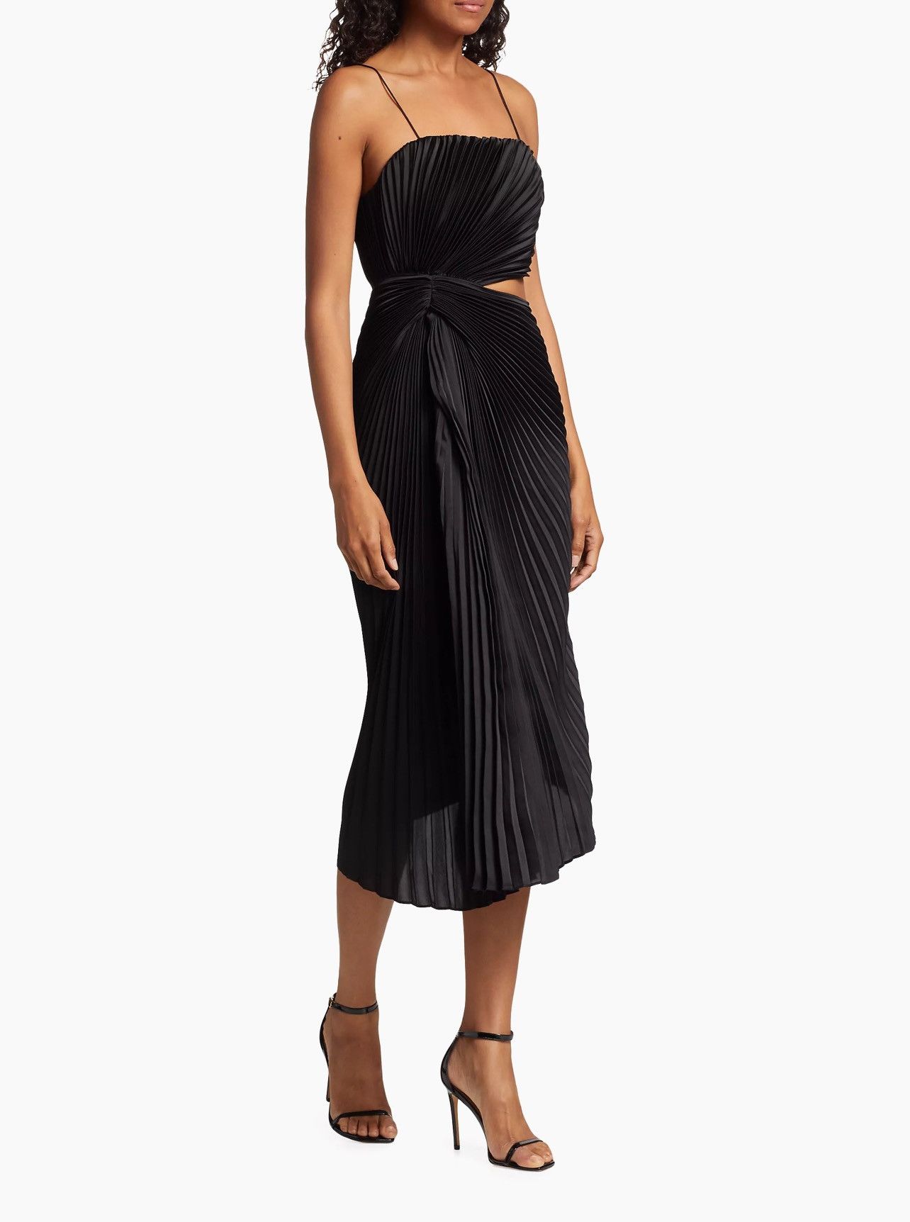Alice + Olivia Alice + Olivia Pleated Cut-Out Midi-Dress size 0 Size XS / US 0-2 / IT 36-38 - 4 Thumbnail