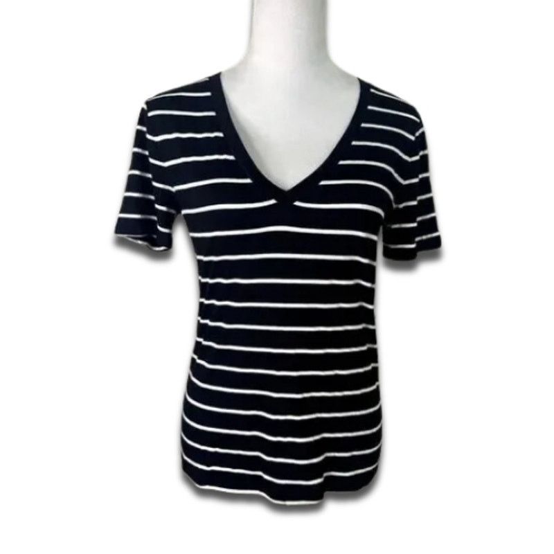 BP. BP Short Sleeve T-Shirt Striped Black/White Women's XS NWT Size XS / US 0-2 / IT 36-38 - 1 Thumbnail