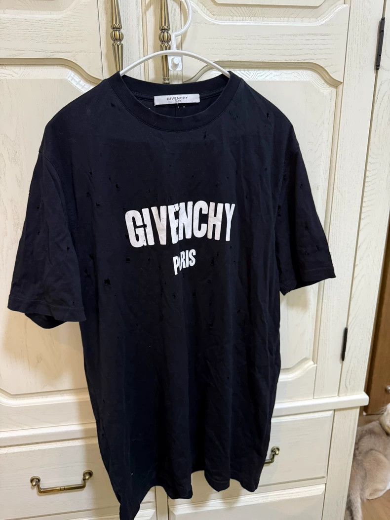 Givenchy Givenchy Logo Striped Black and White Knit Wool Sweater Size US XS / EU 42 / 0 - 1 Thumbnail