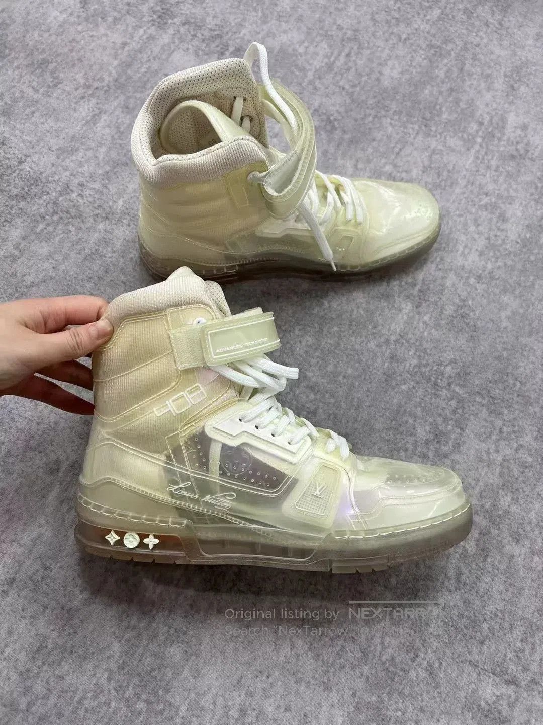 Louis Vuitton LV Transparent High-Top Sports Sneakers. Size US 7.5 / EU 40-41 - 5 Thumbnail