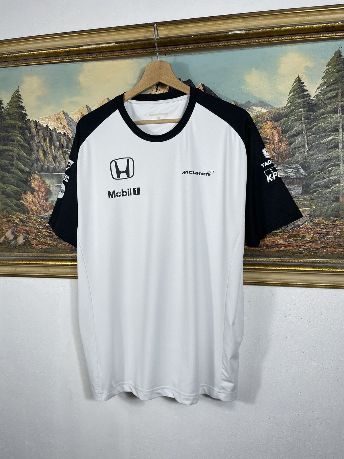 Formula 1 × Honda × Malcolm McLaren Formula F1 Honda Mclaren Jersey Racing Race Motor T-shirt Size US XL / EU 56 / 4 - 2 Thumbnail