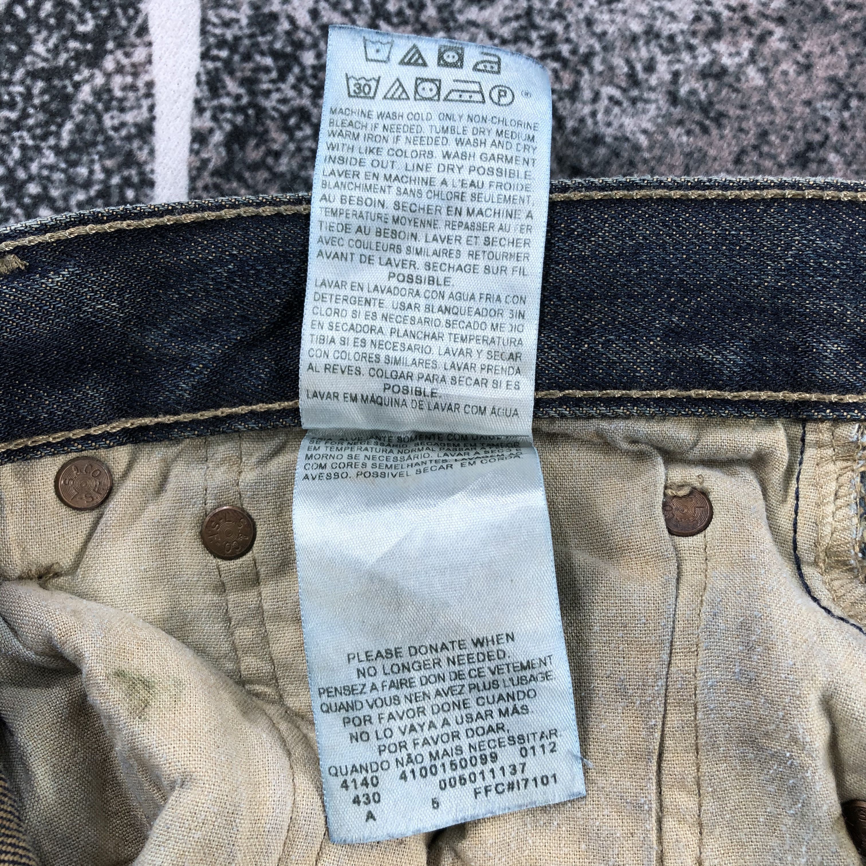 Levi's Vintage Levis 501 Jeans Rusty Blue Denim KJ723 Size US 31 - 14 Thumbnail