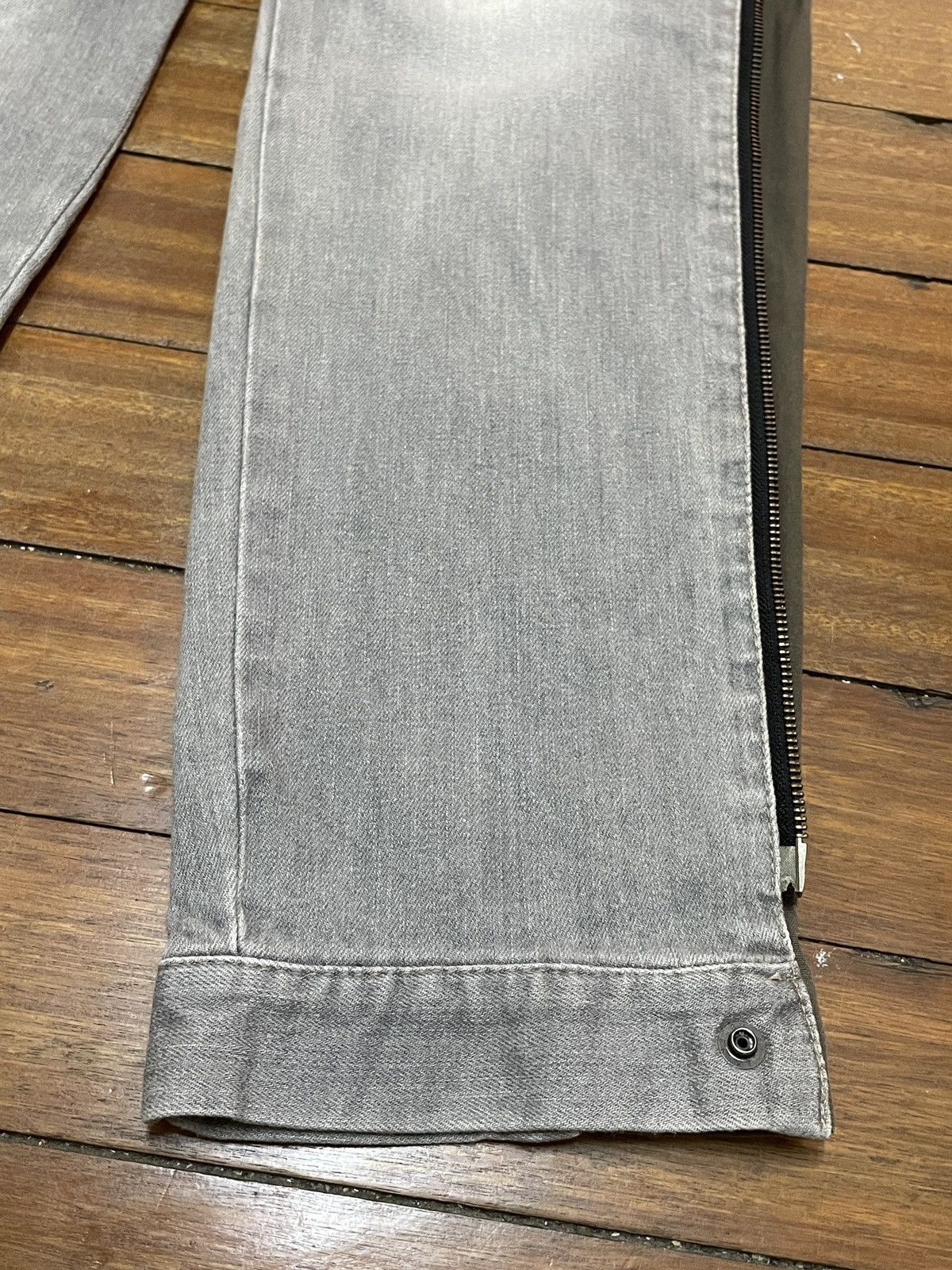 14th Addiction × Le Grande Bleu (L.G.B.) × PPFM Very Rare Design Vintage PPFM Zipper Tactical Jeans 1990s Size US 30 / EU 46 - 8 Thumbnail