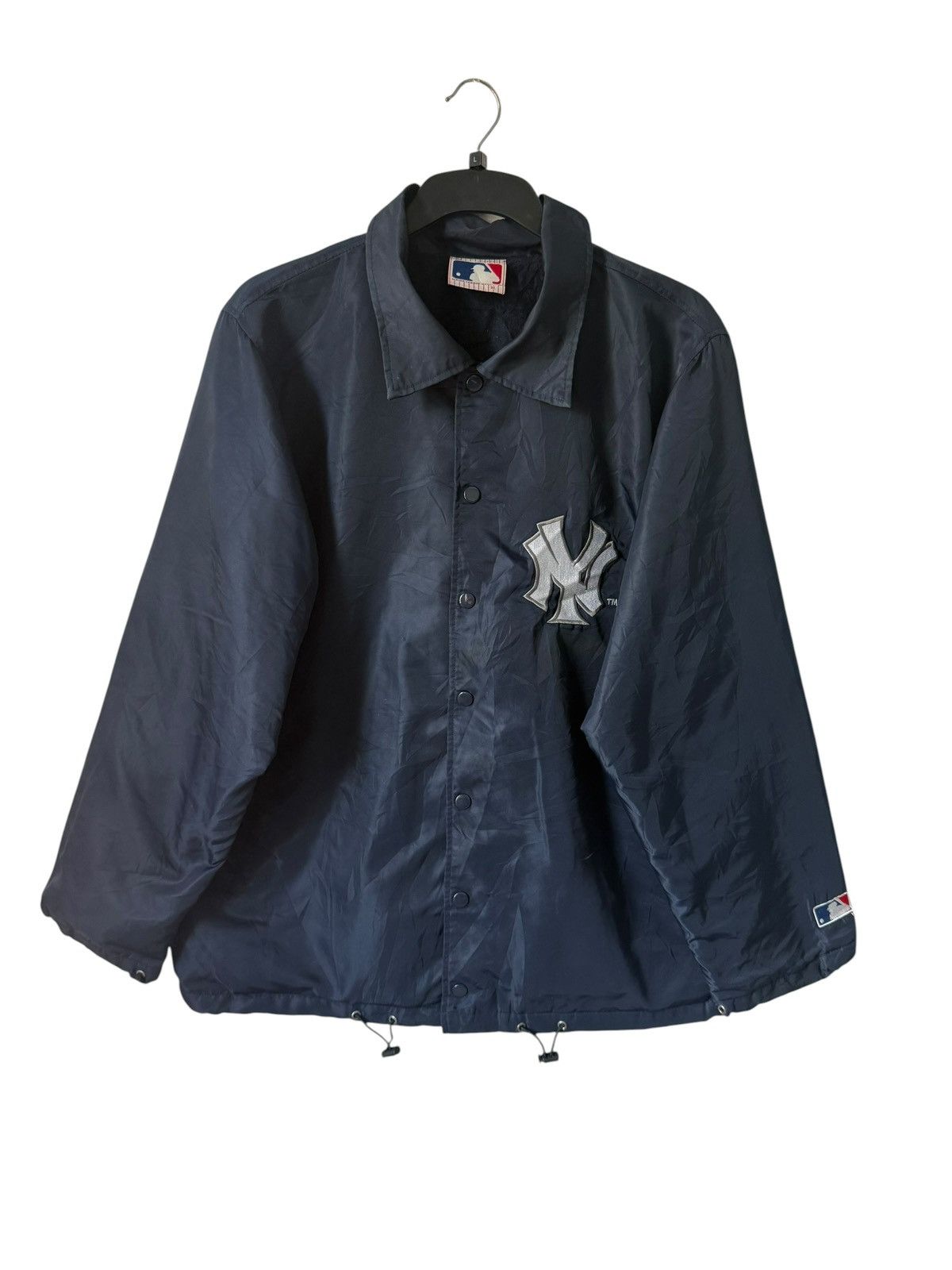 New York Yankees Vintage New York Yankees Coach Jacket Big Logo Embroidered Size US L / EU 52-54 / 3 - 1 Thumbnail