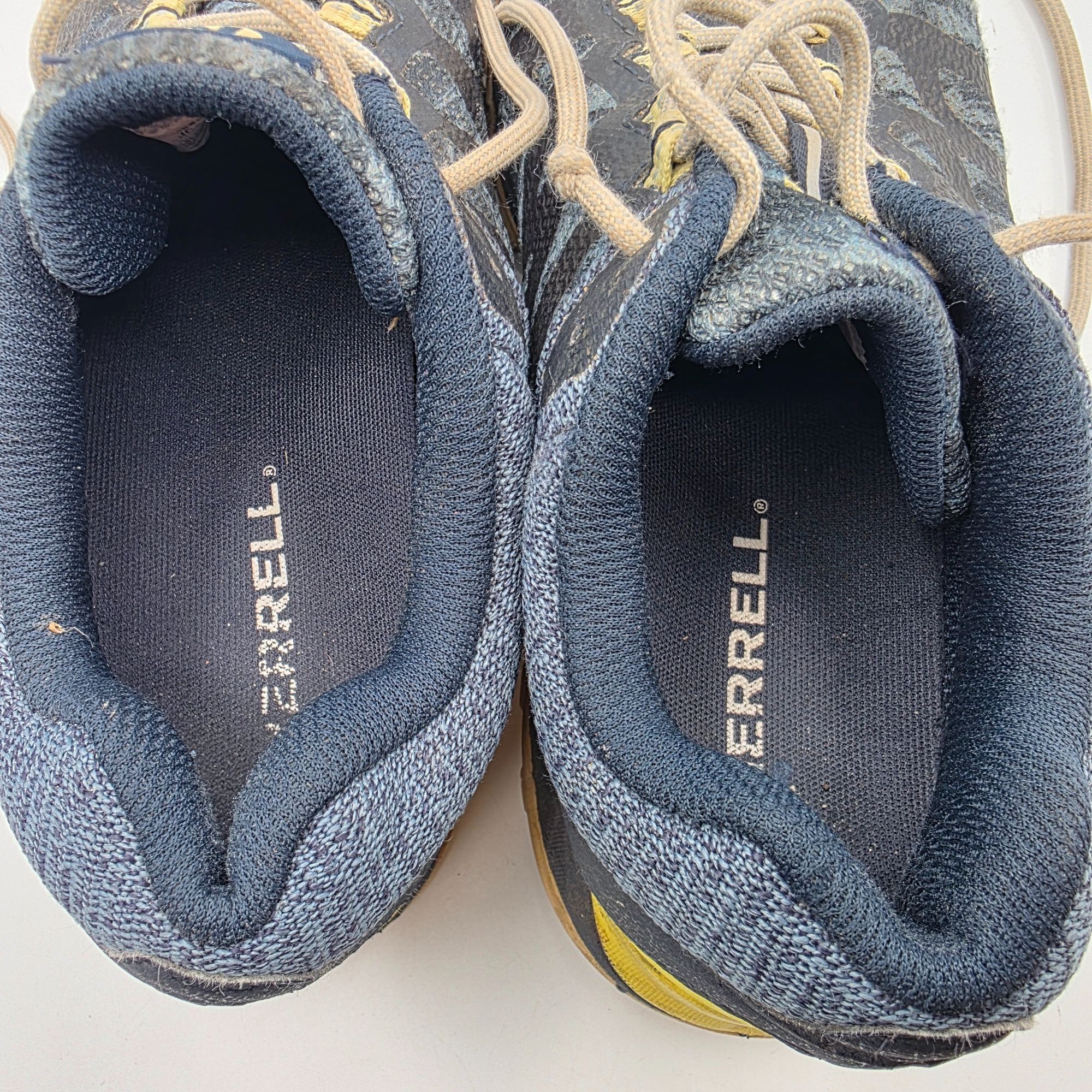 Merrell Merrell Antora 2 Womens Size 7 Gray Blue Yellow Trail Shoes Size US 7 / IT 37 - 9 Thumbnail