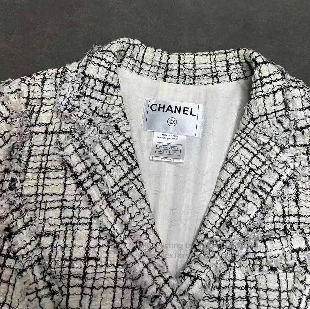 Chanel CHANEL Women's Tweed Blazer. Size L / US 10 / IT 46 - 3 Thumbnail