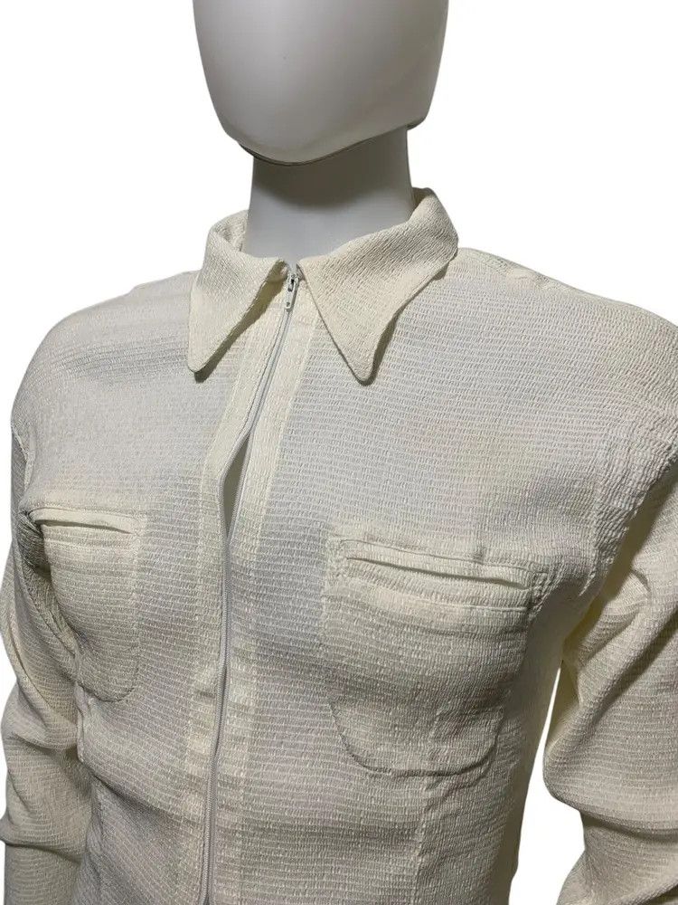 Calugi e Gianelli Vintage Calugi e giannelli pleats wrinkle zip shirt Size US M / EU 48-50 / 2 - 5 Thumbnail