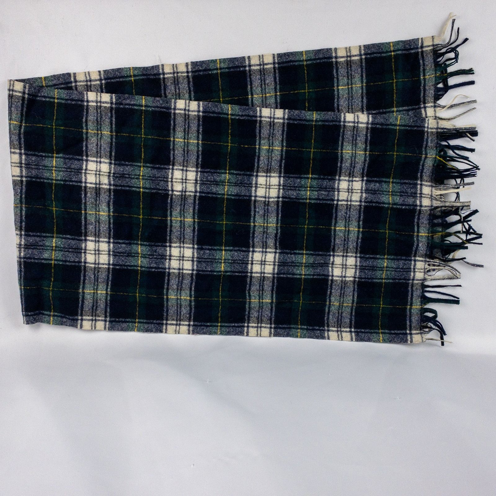 Pendleton Pendleton Vintage Blue White Plaid Scarf Unisex One Size Size ONE SIZE - 6 Thumbnail