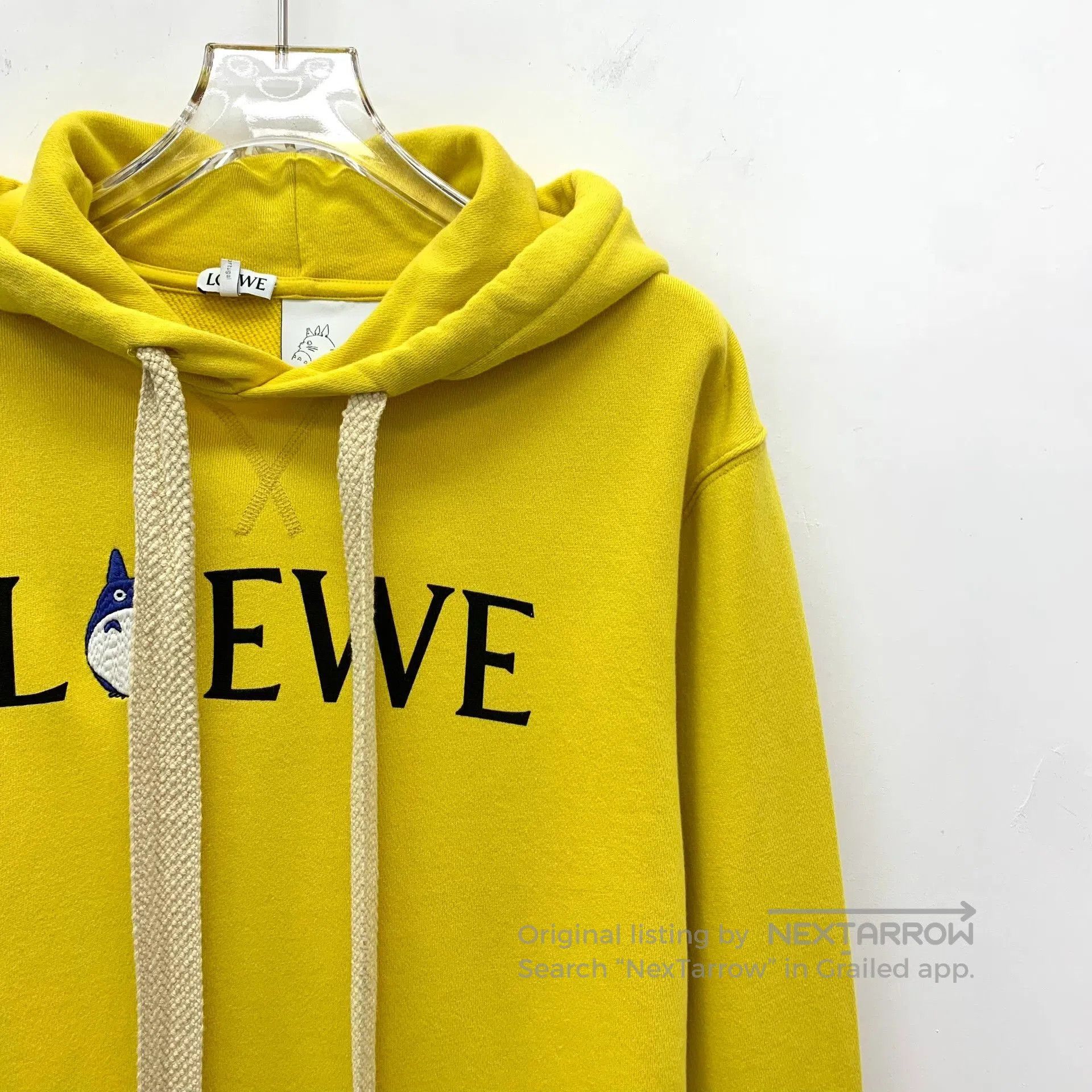 Loewe Loewe x Totoro Yellow Logo Embroidered Hoodie. Size XS / US 0-2 / IT 36-38 - 3 Thumbnail