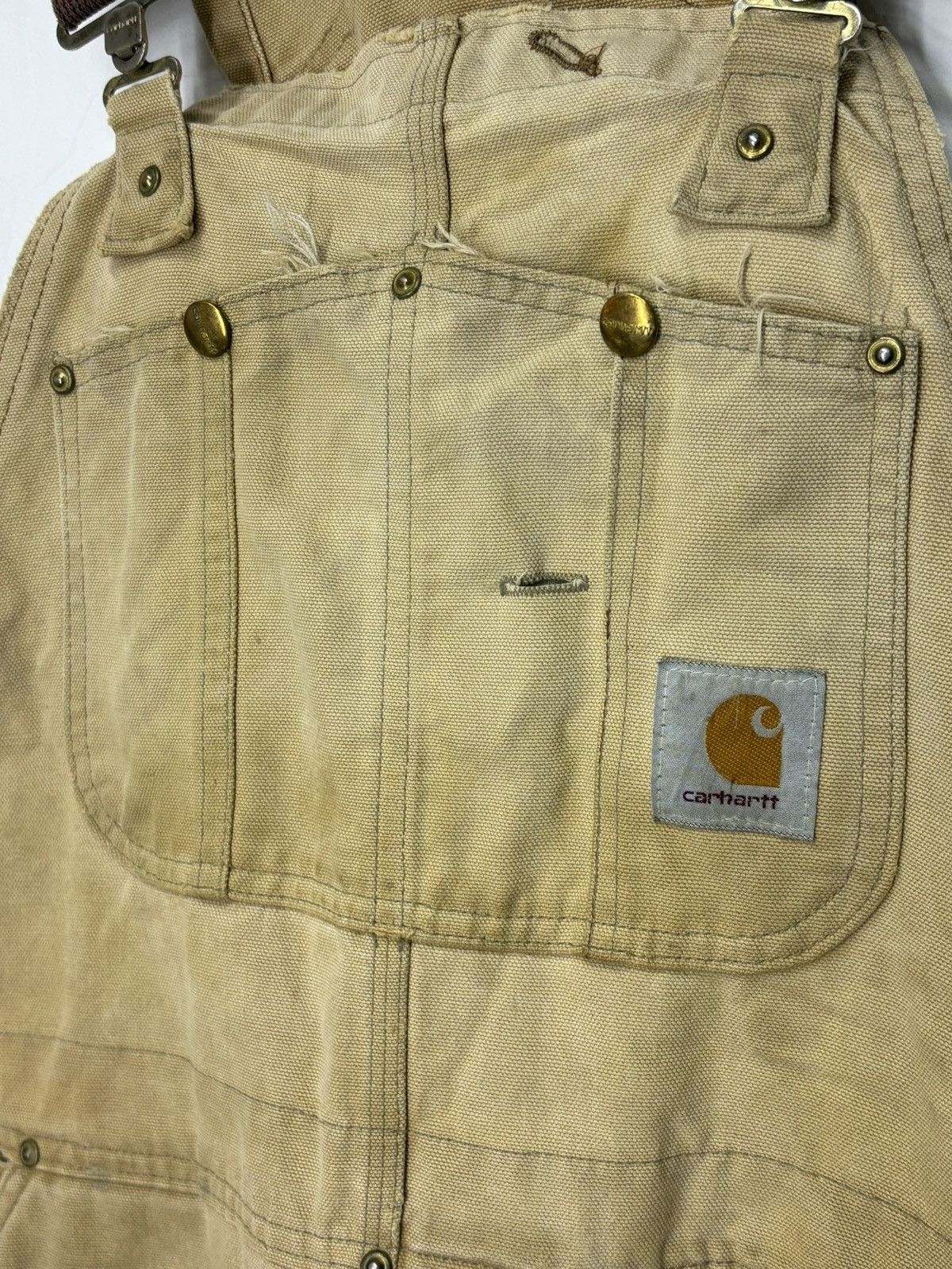 Carhartt Carhartt vintage overall canvas trashed faded mens rare Size US 32 / EU 48 - 6 Thumbnail