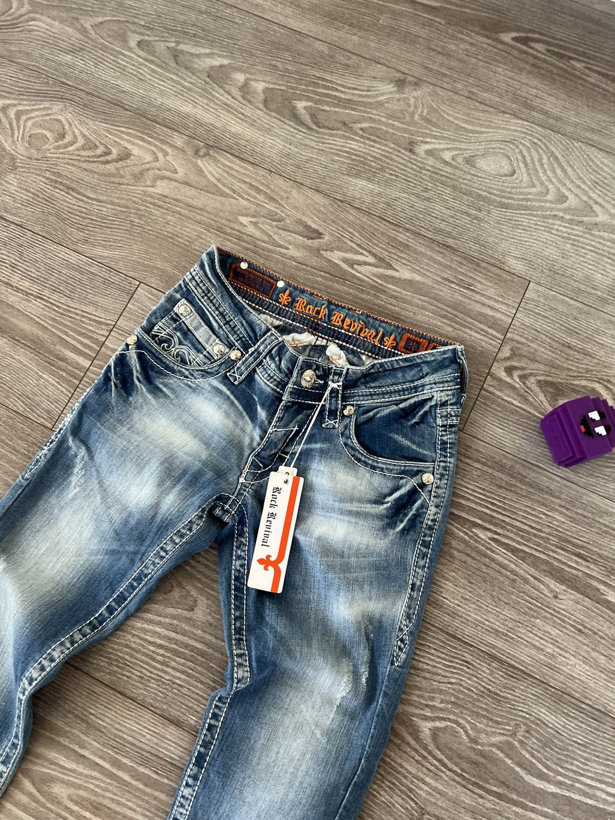 Rock Revival ‼️New Rock Revival Made in USA RRP:210€ Selvage Jeans Size US 28 / EU 44 - 9 Thumbnail