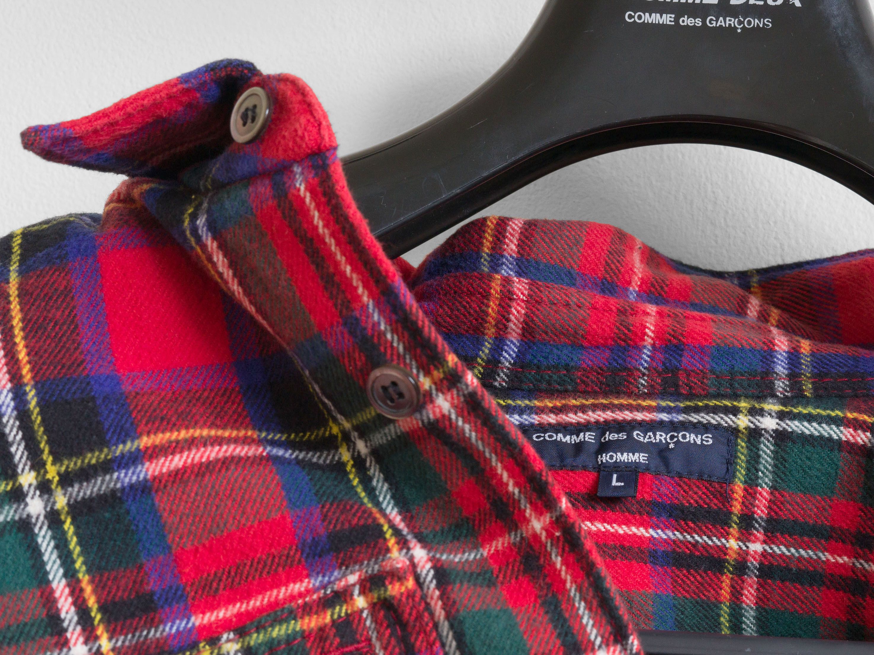 AW2005 COMME des GARÇONS HOMME HEAVY COTTON FLANNEL SHIRT
