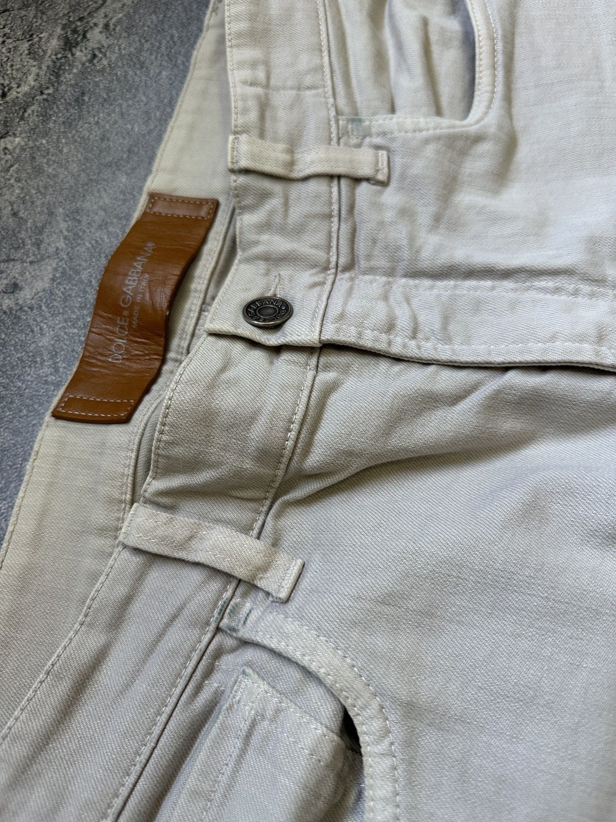 Dolce & Gabbana D&G 14 Stretch Beige Denim Pants | Made in Italy | Size 48 Size US 32 / EU 48 - 5 Thumbnail