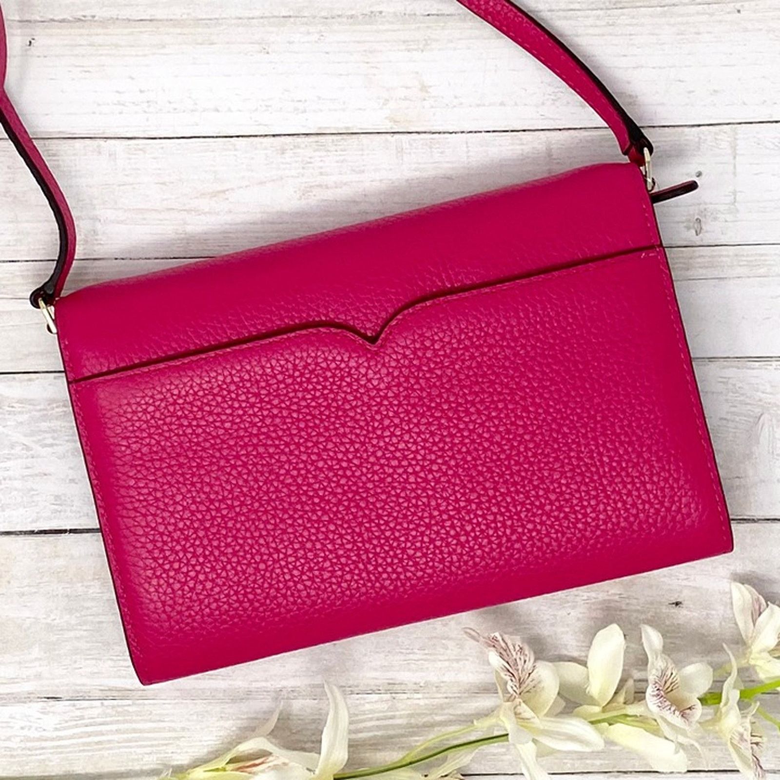 Kate Spade Kate Spade Harlow Wallet On A String in Pink Ruby wlr00081 Size ONE SIZE - 2 Thumbnail