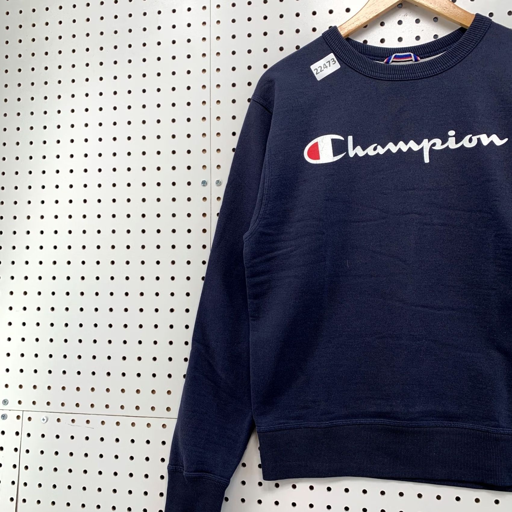 Champion Champion Sweatshirt Mens Small Blue Navy Pullover Crewneck Spell Out Size US S / EU 44-46 / 1 - 3 Thumbnail