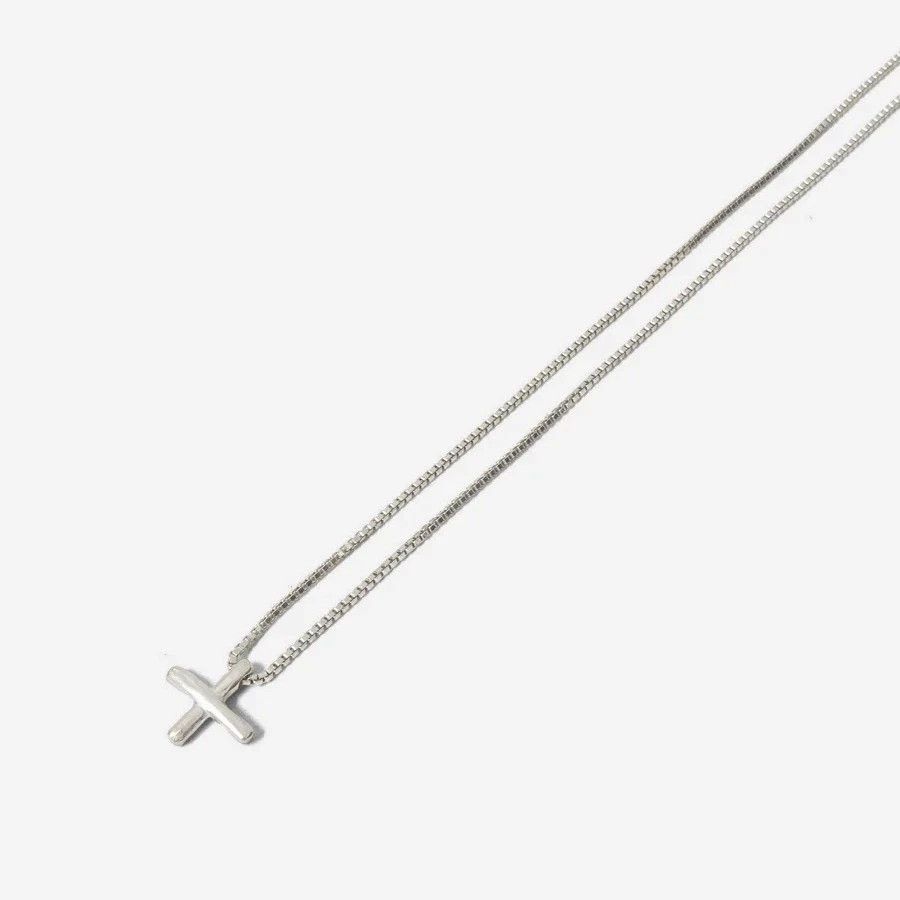 Ma+ M.A.+ Maurizio Amadei Vintage Cross Square Bone Neck Chain Size ONE SIZE - 2 Thumbnail
