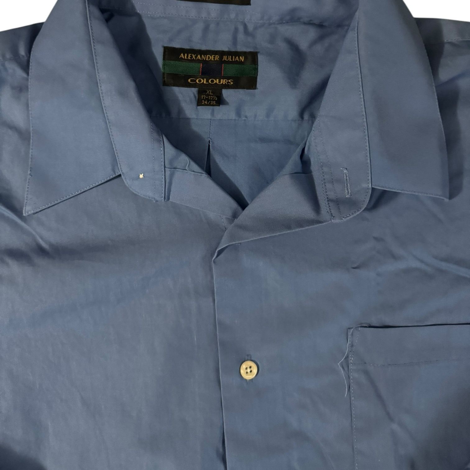 Colours Alexander Julian Colours Blue Button Up Dress Shirt XL Size US XL / EU 56 / 4 - 2 Thumbnail