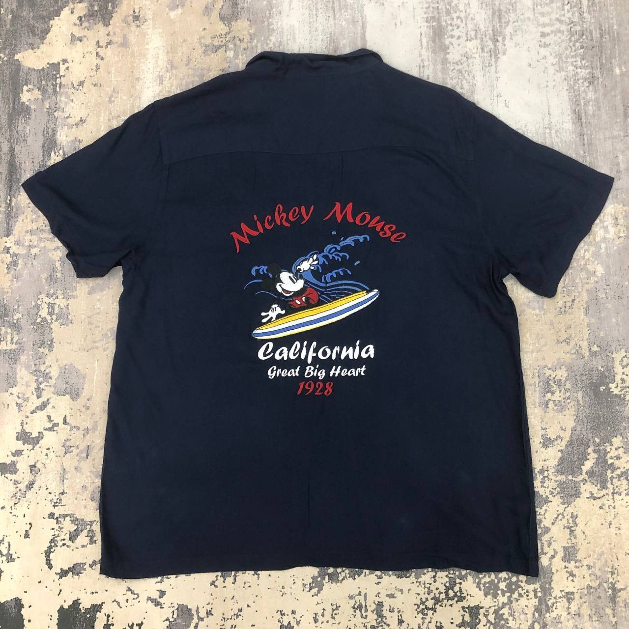 Disney × Vintage T493 RARE MICKEY MOUSE BOWLING SHIRTS Size US XL / EU 56 / 4 - 1 Thumbnail